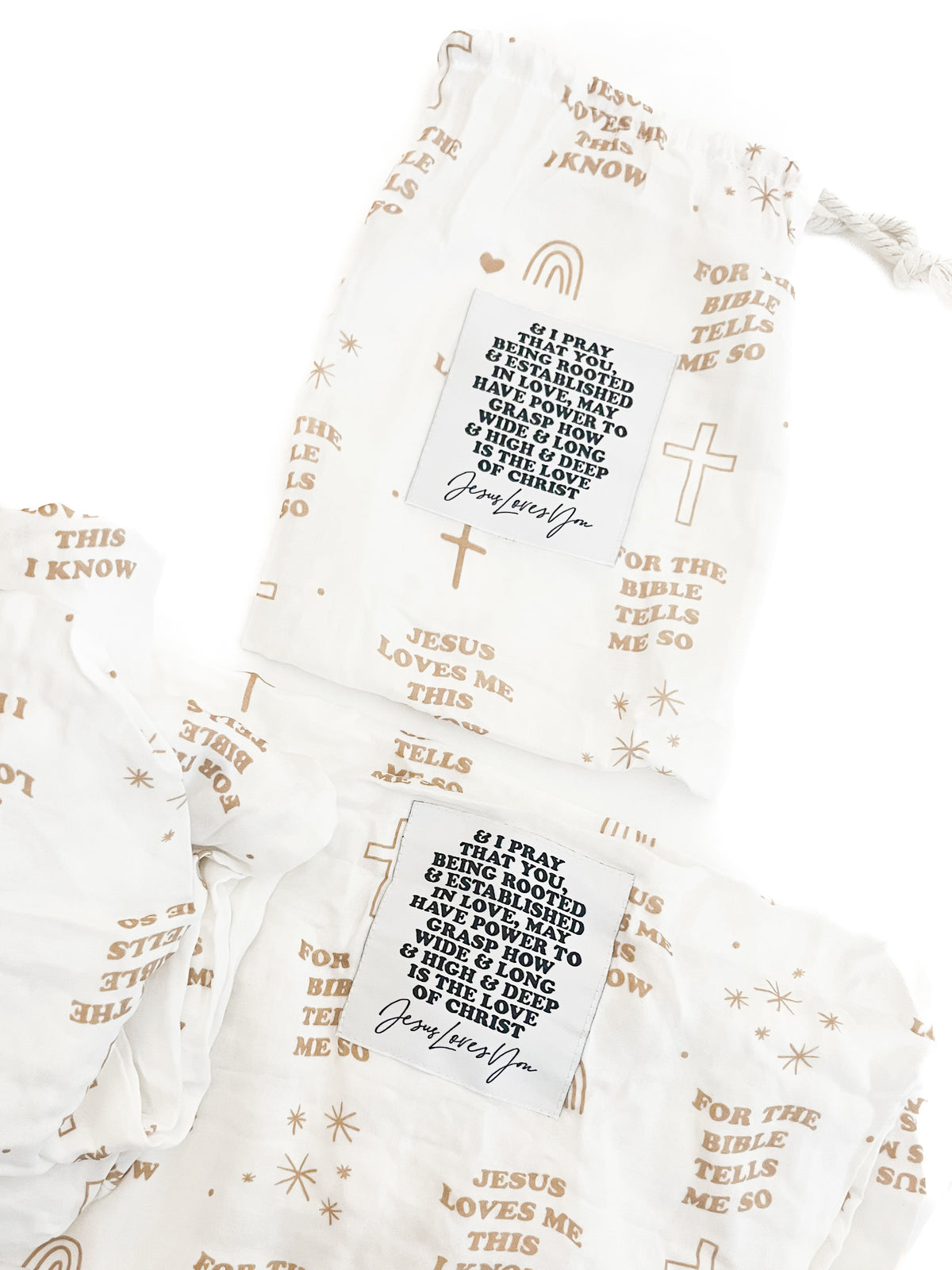 Jesus Loves Me This I Know Crib & Changing Pad Sheet Set