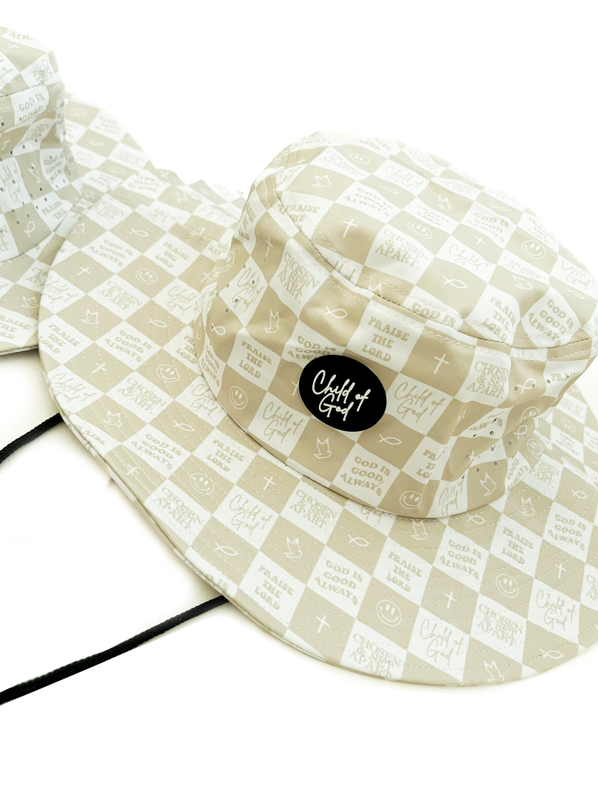Child of God Checker Brim Sun Hat