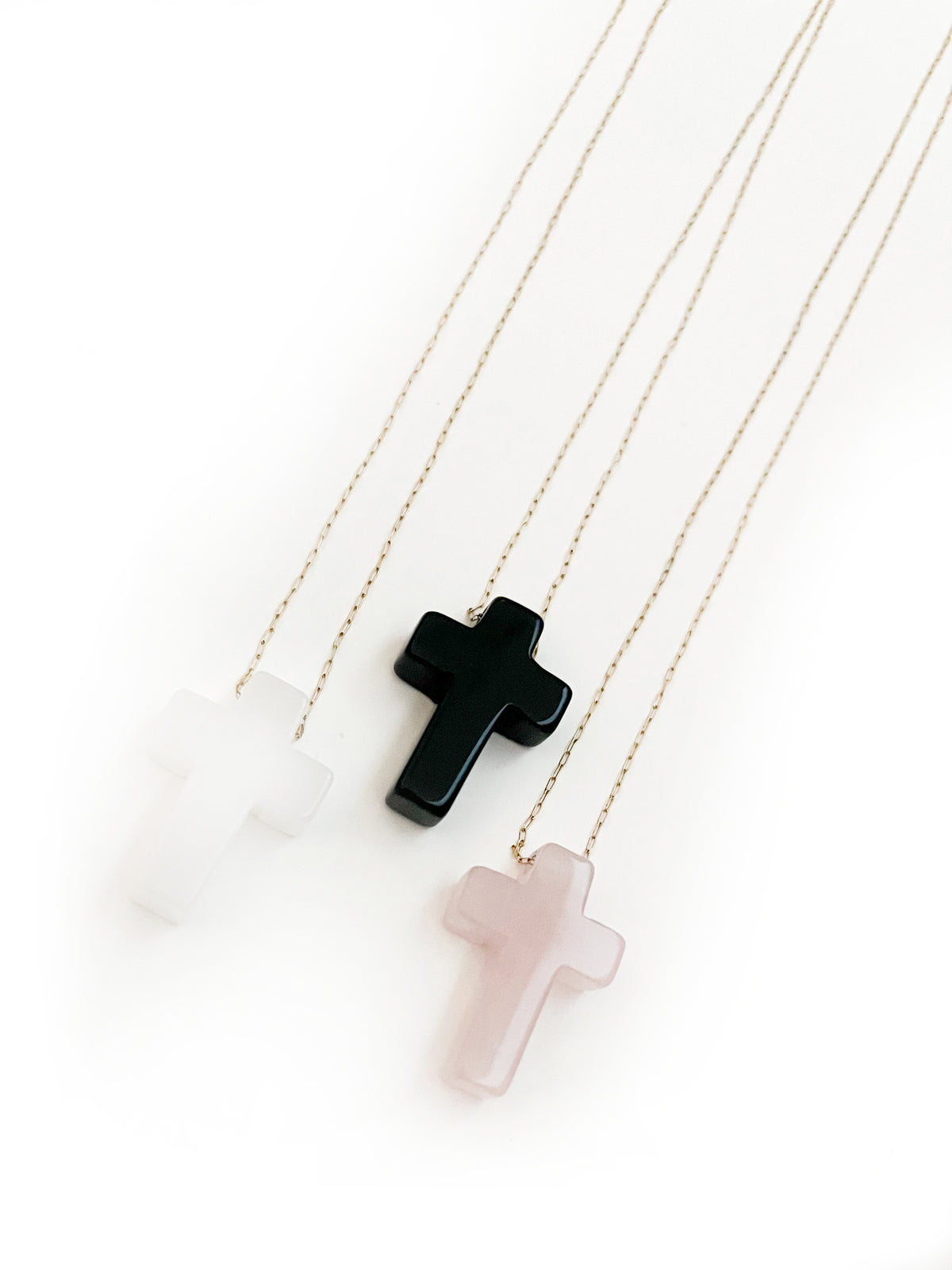 Stone Cross Necklace