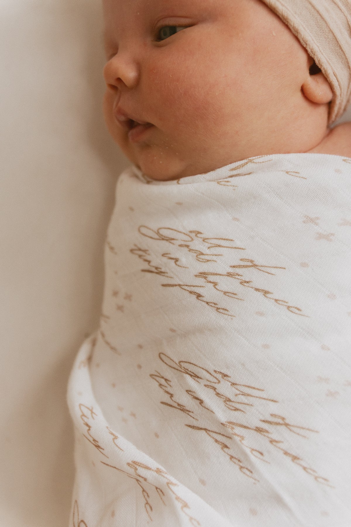 All of Gods Grace in One Tiny Face Swaddle Blanket
