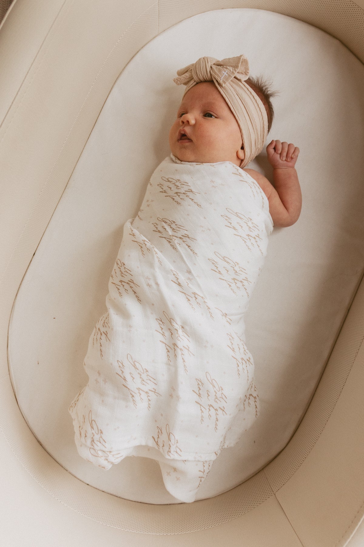 All of Gods Grace in One Tiny Face Swaddle Blanket
