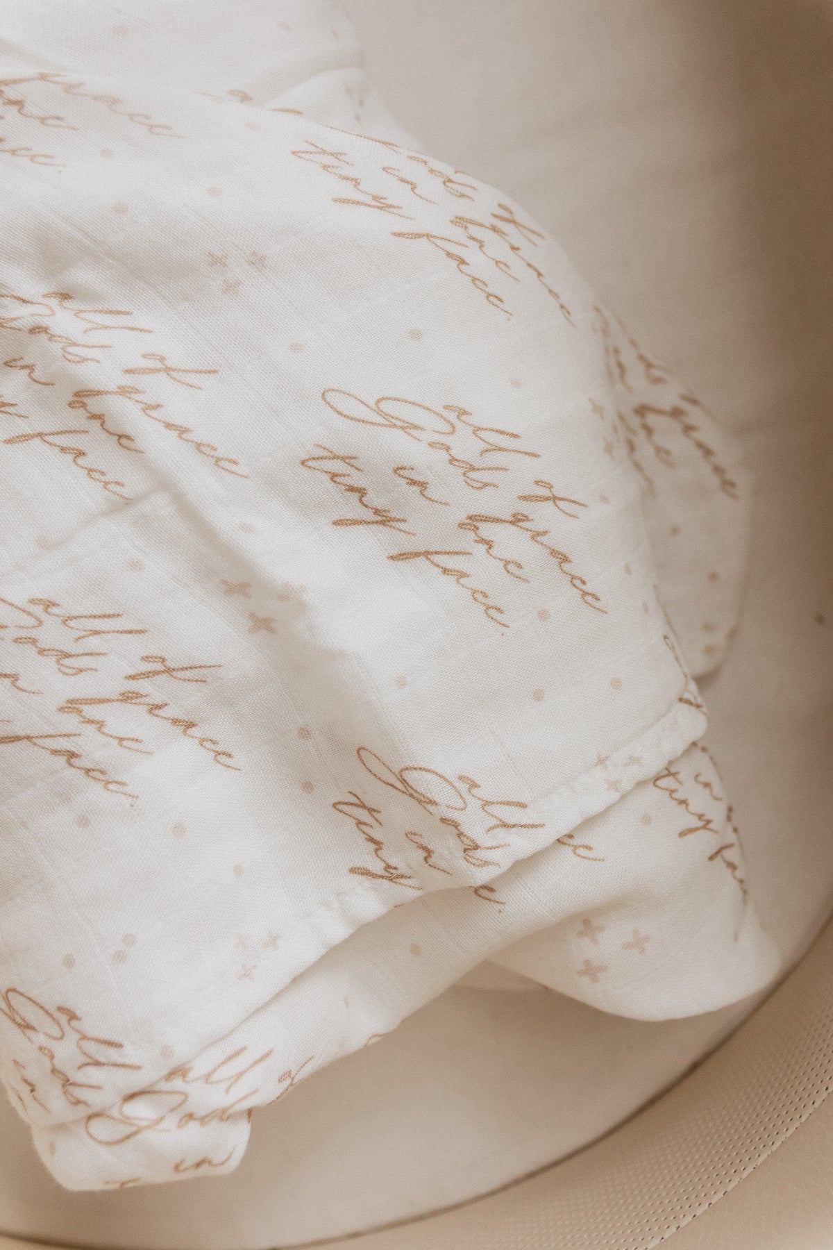 All of Gods Grace in One Tiny Face Swaddle Blanket
