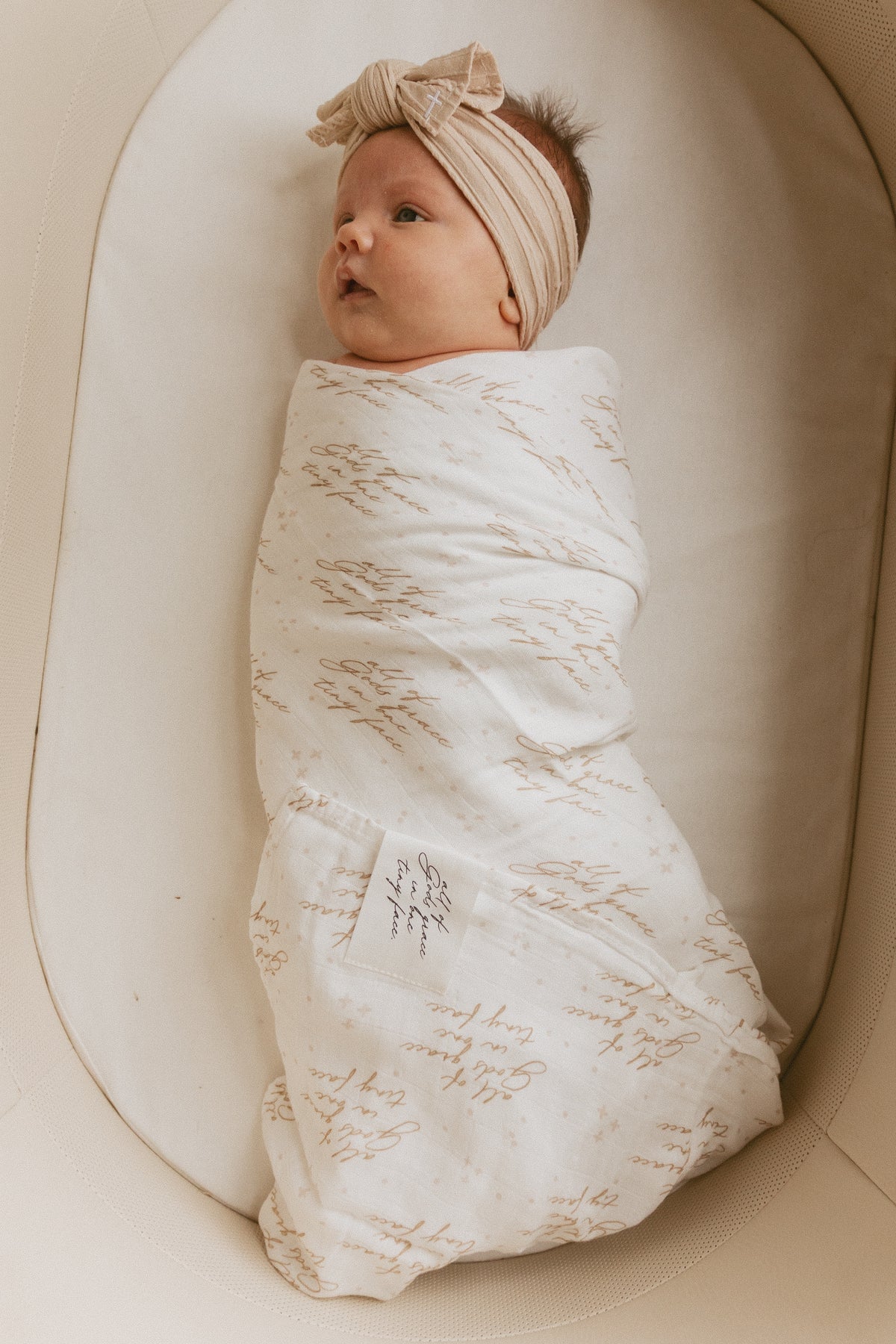 All of Gods Grace in One Tiny Face Swaddle Blanket