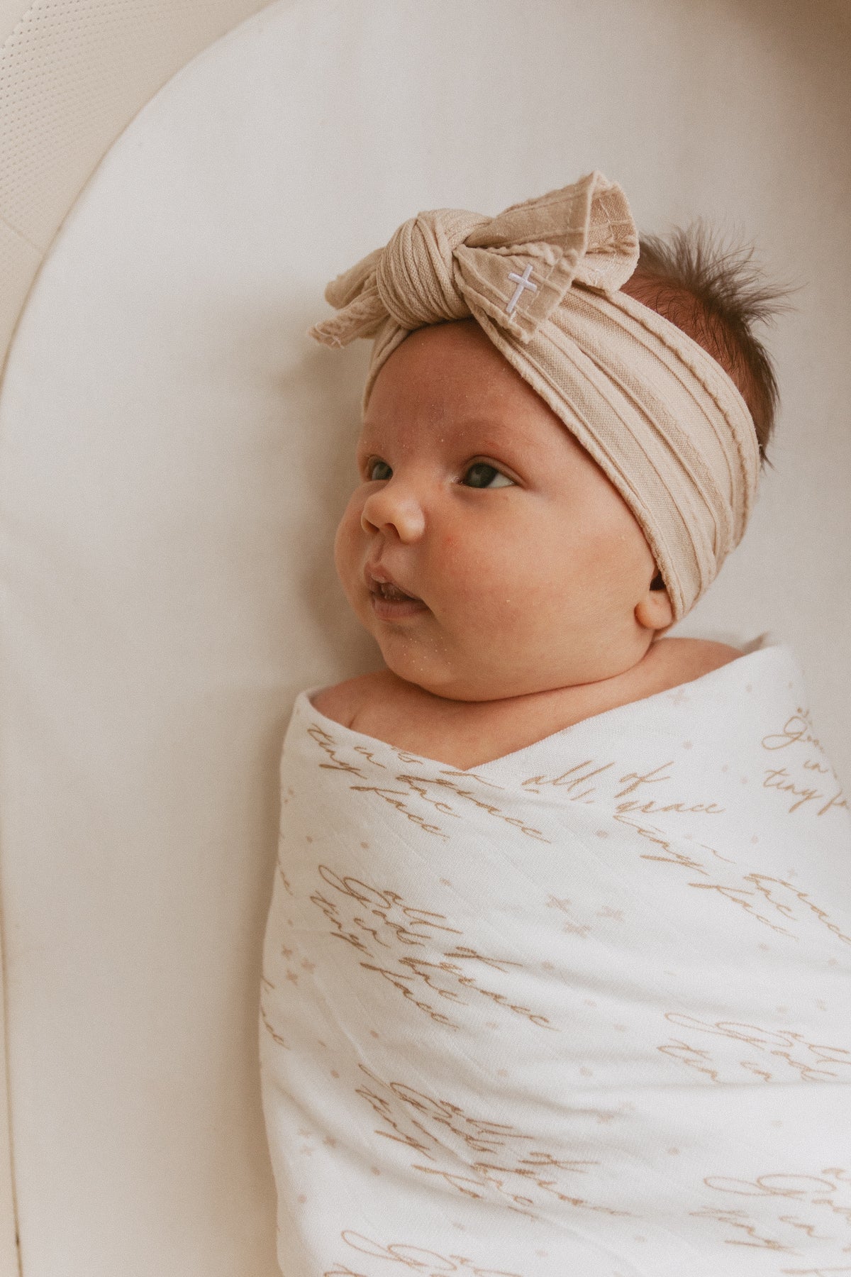 All of Gods Grace in One Tiny Face Swaddle Blanket