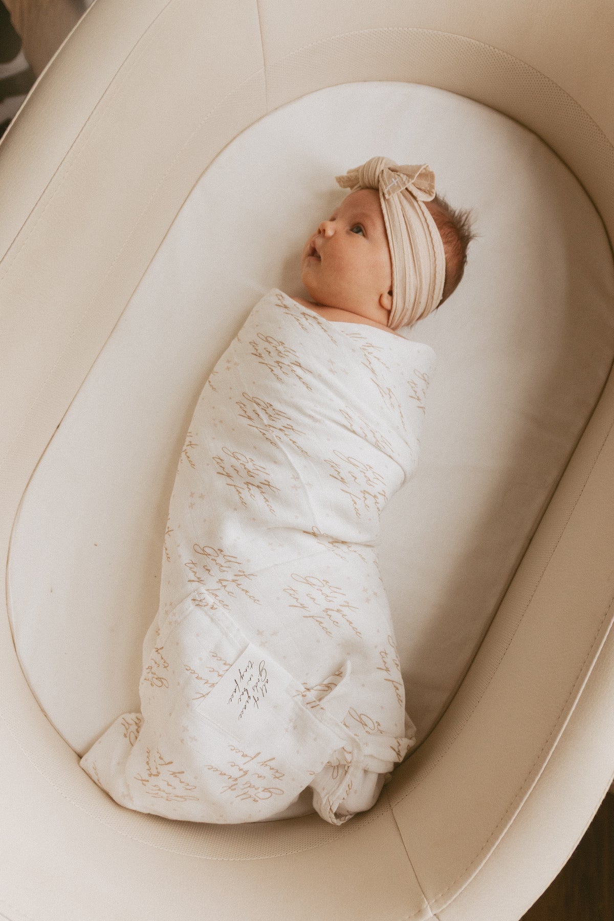 All of Gods Grace in One Tiny Face Swaddle Blanket