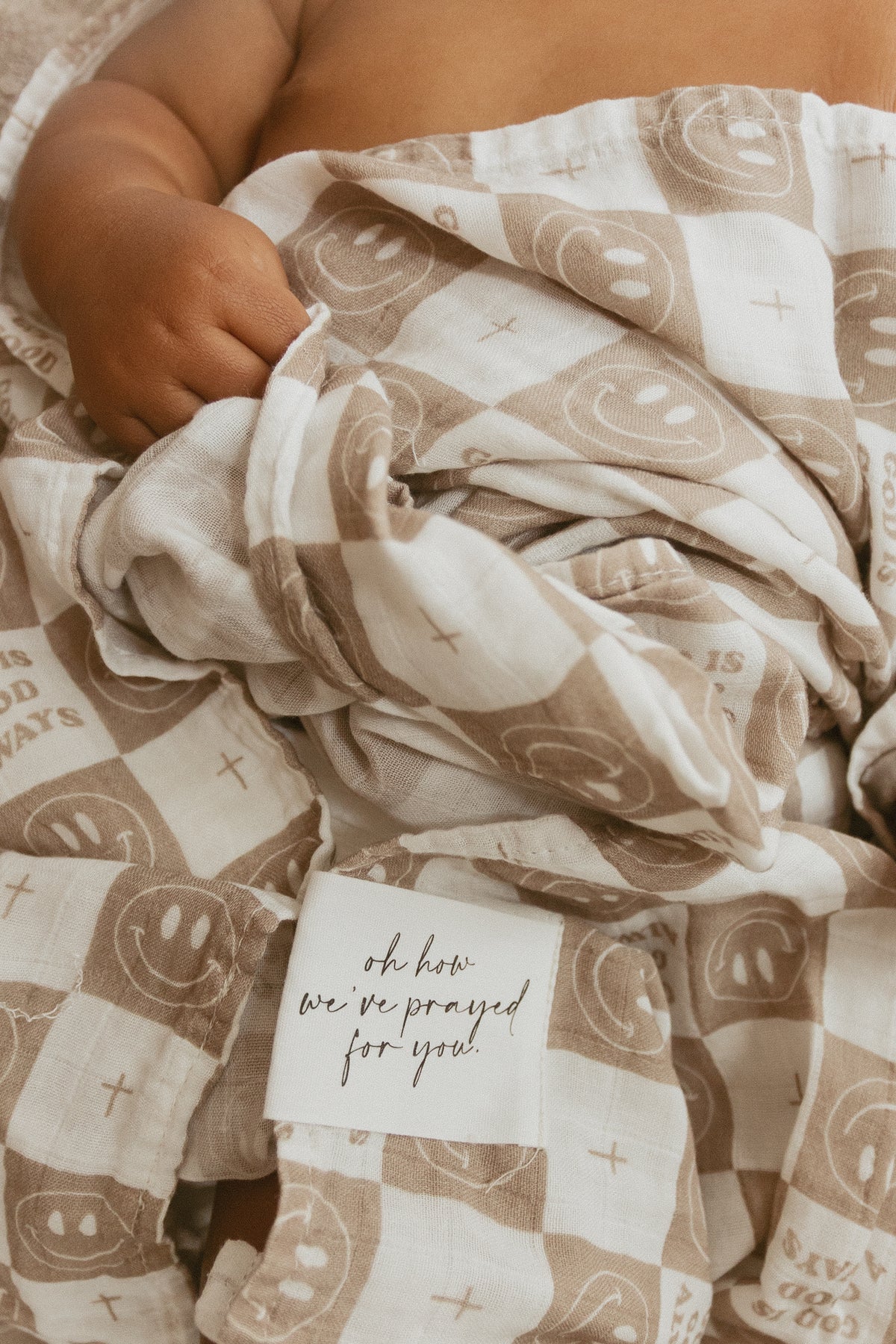God is Good Always Smiley and Cross Swaddle Blanket