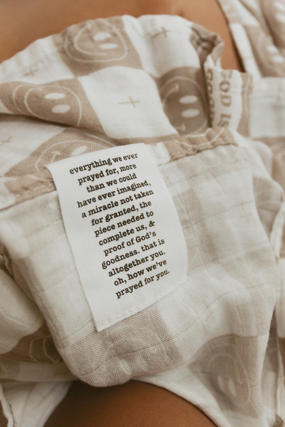 God is Good Always Smiley and Cross Swaddle Blanket