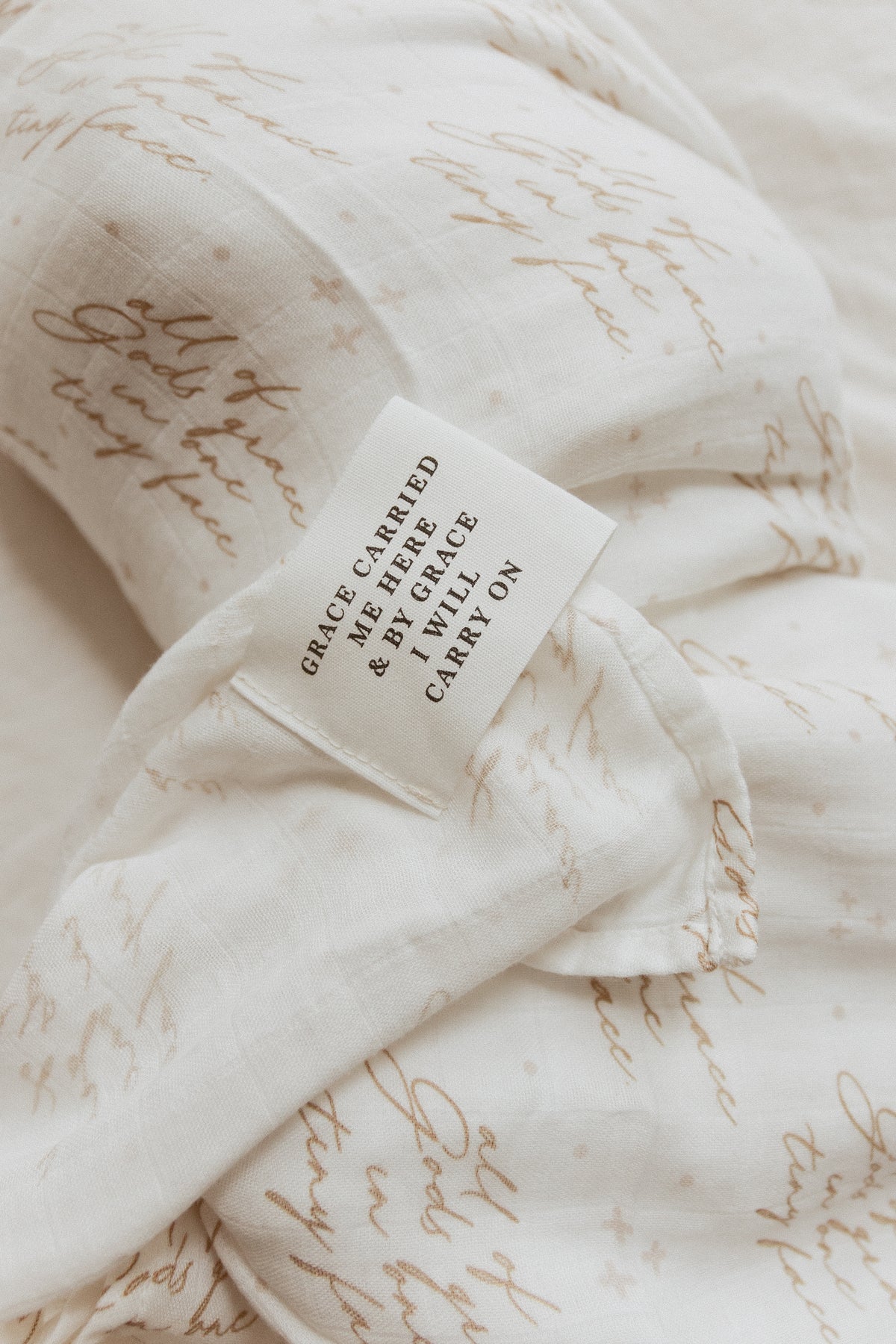 All of Gods Grace in One Tiny Face Swaddle Blanket