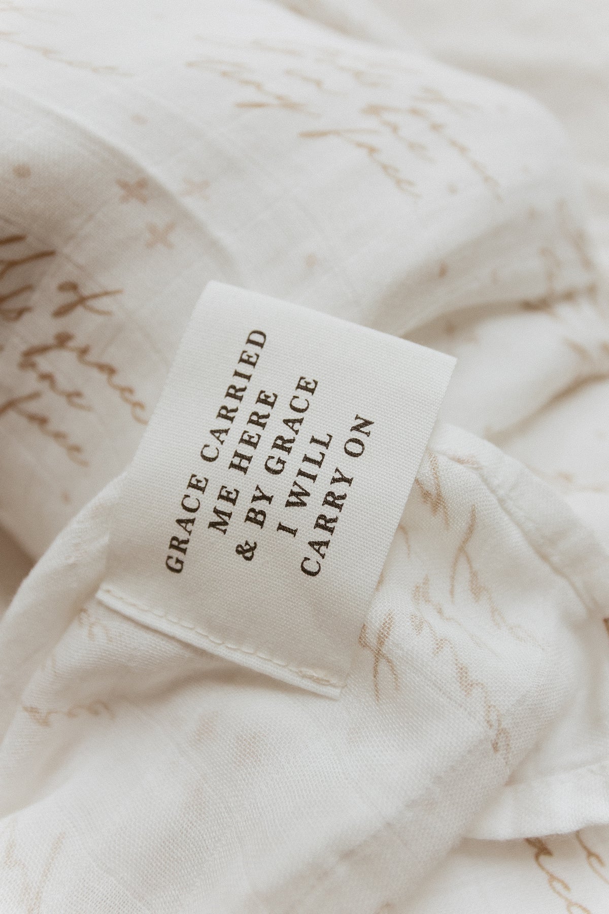 All of Gods Grace in One Tiny Face Swaddle Blanket