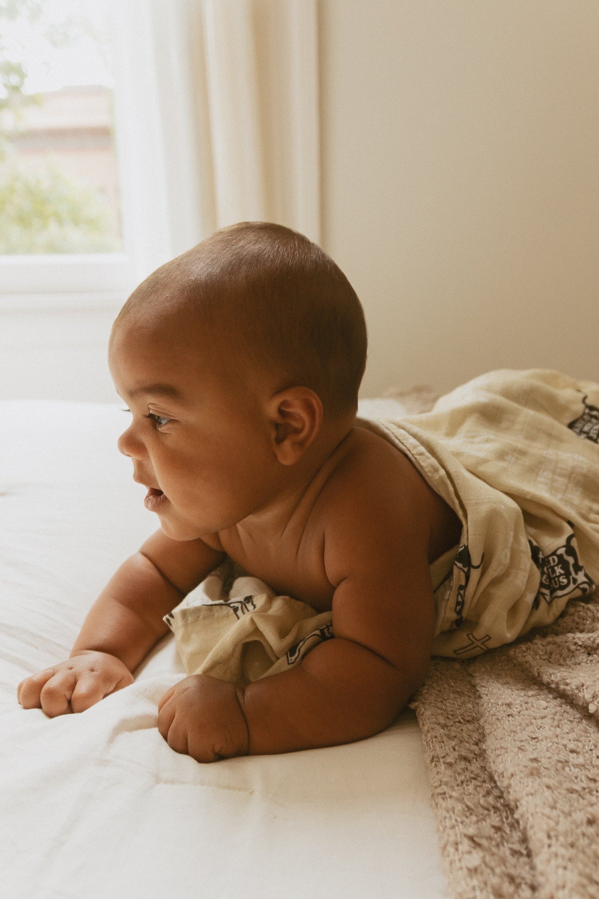 Raised On Milk & Jesus Cow Swaddle Blanket