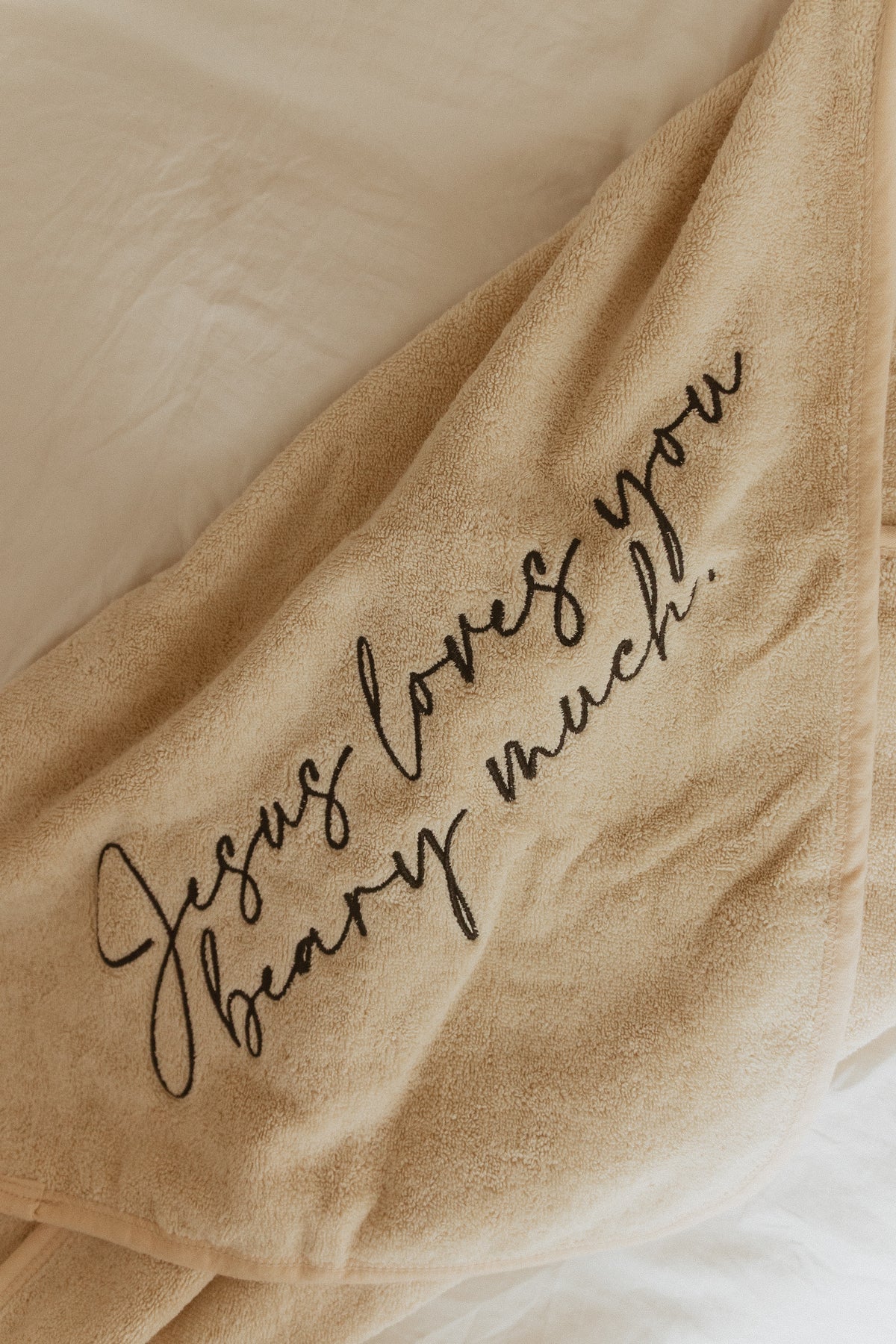 Jesus Loves You Beary Much Towel