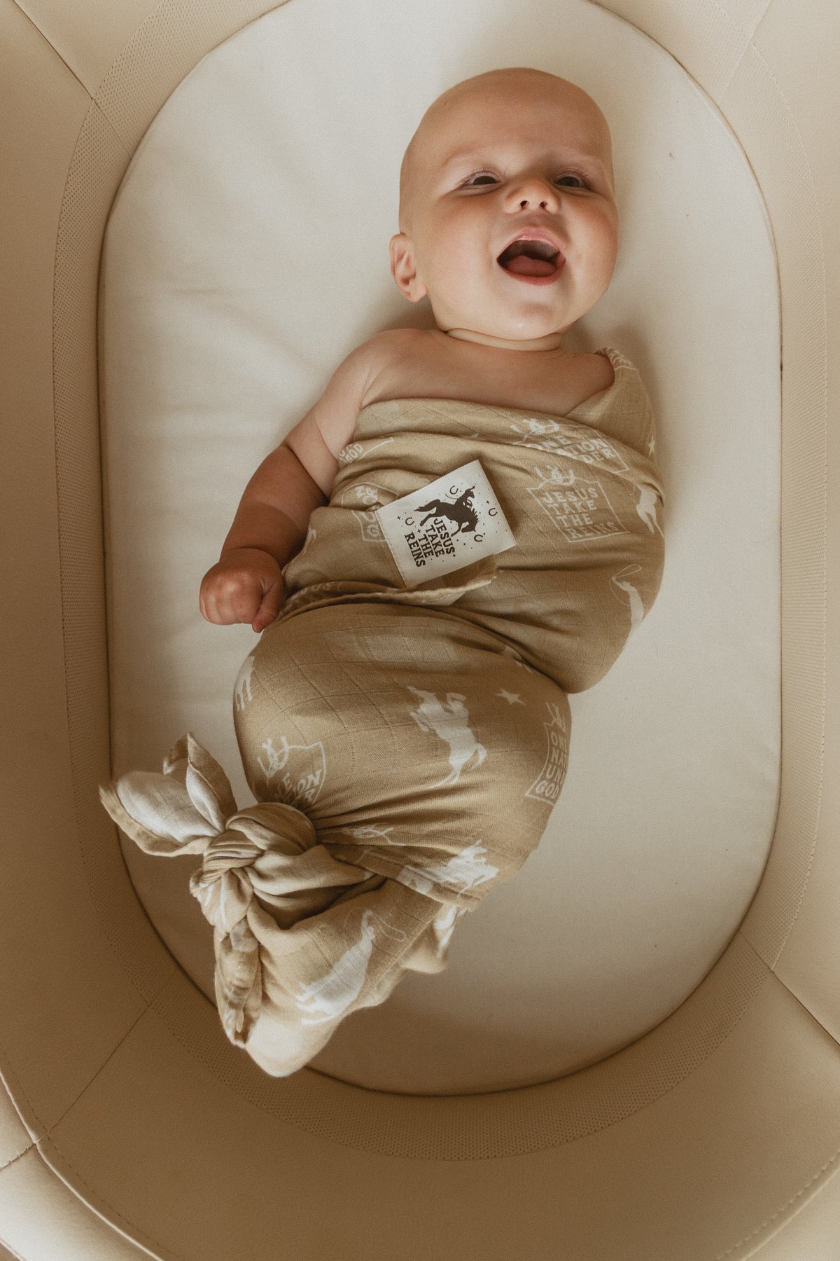 Jesus Take The Reins Cowboy Swaddle Blanket