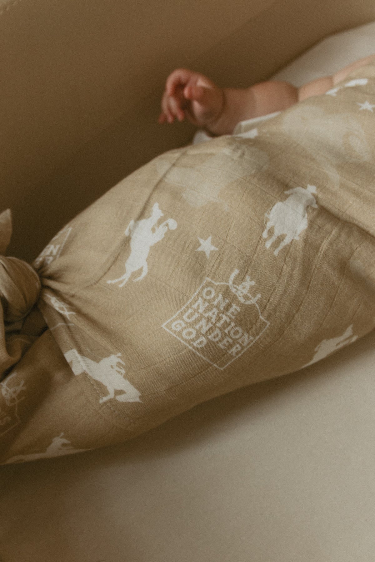 Jesus Take The Reins Cowboy Swaddle Blanket