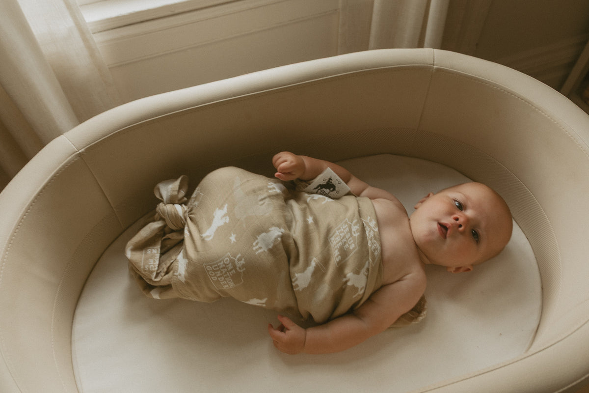 Jesus Take The Reins Cowboy Swaddle Blanket