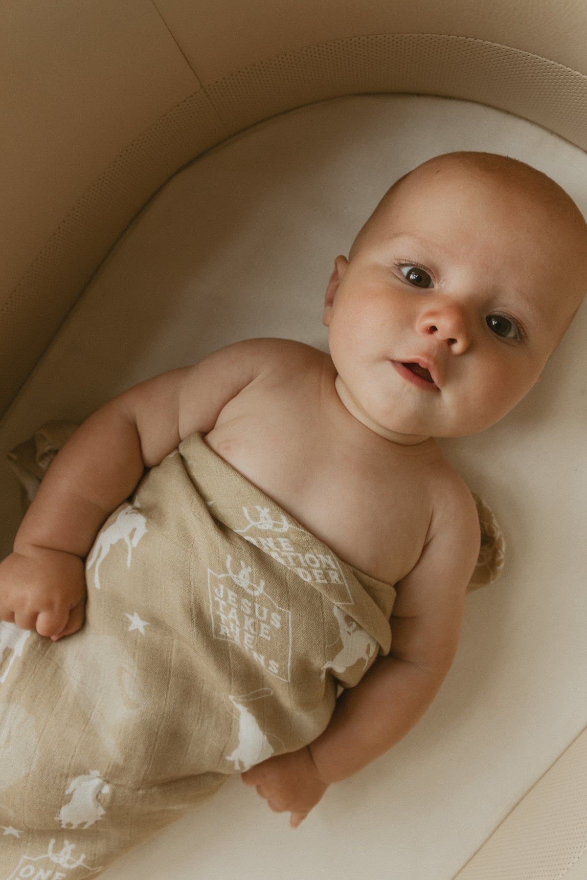 Jesus Take The Reins Cowboy Swaddle Blanket