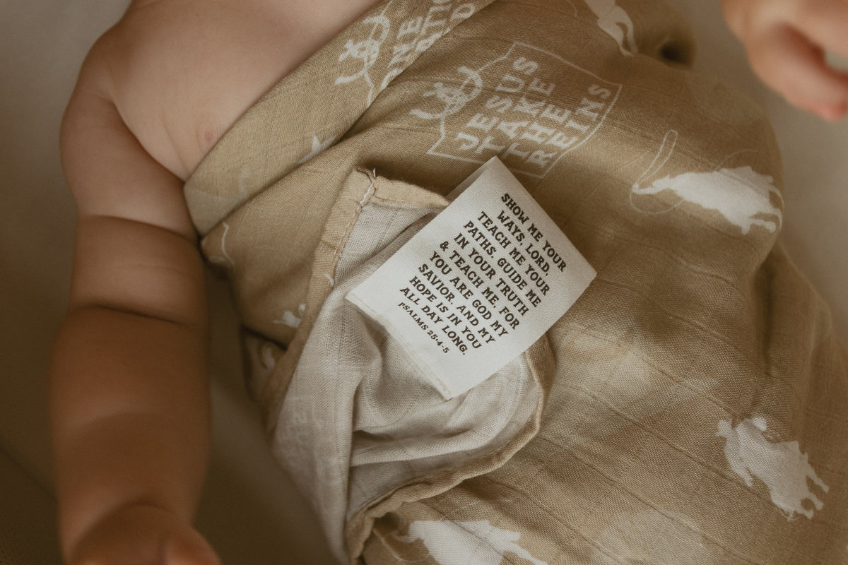 Jesus Take The Reins Cowboy Swaddle Blanket