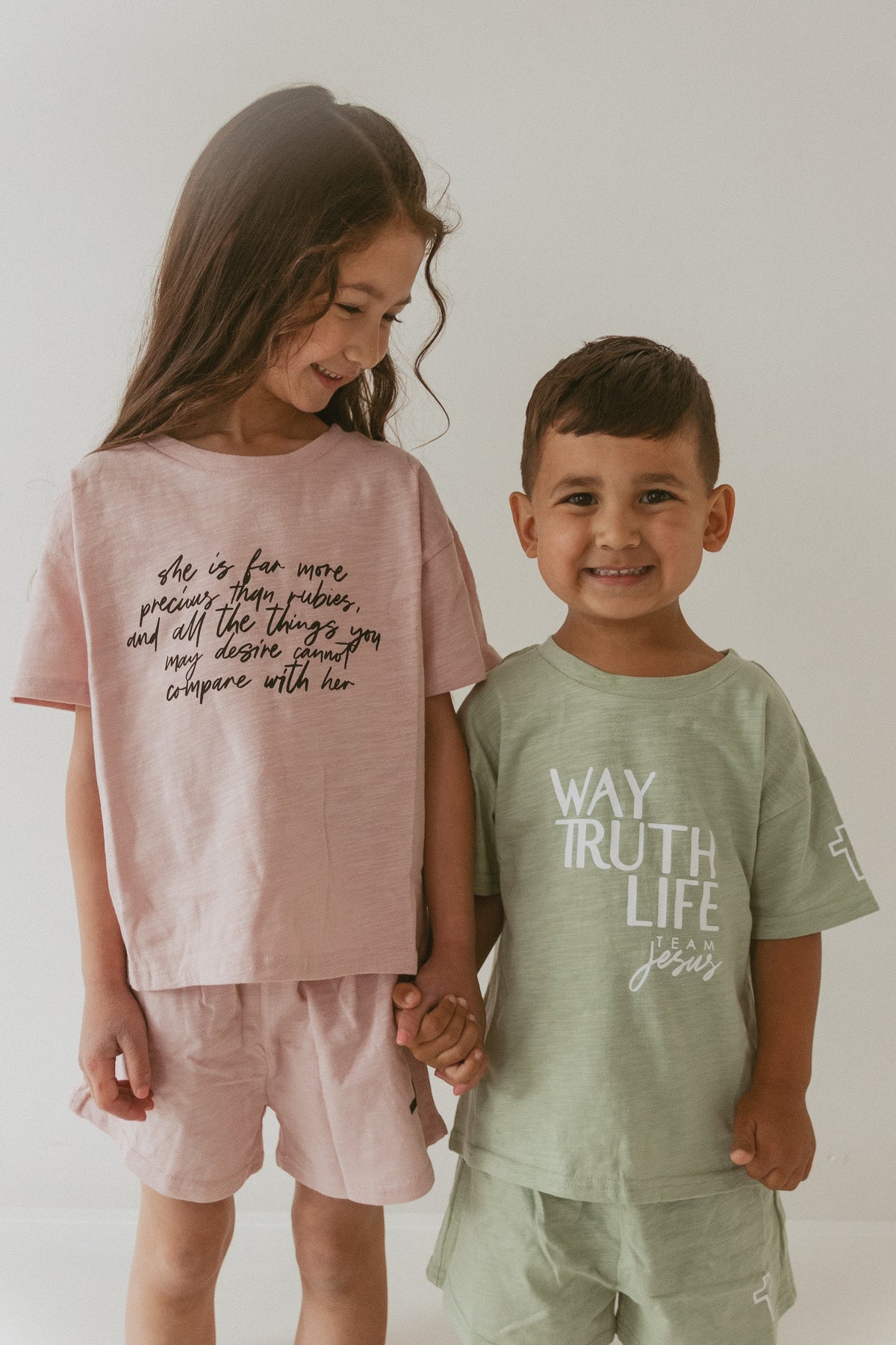 She is Far More Precious Shorts & Tee Set