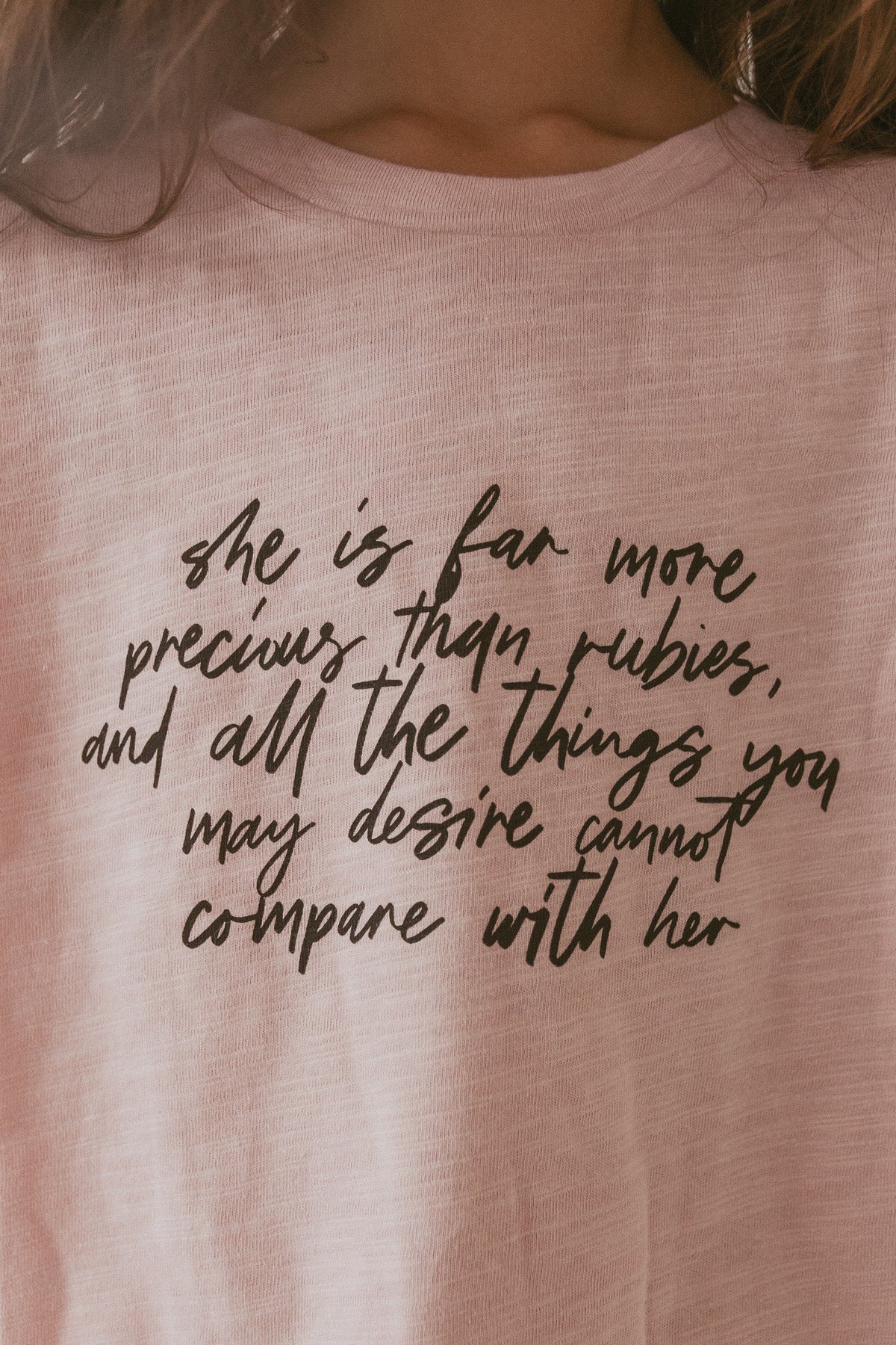 She is Far More Precious Shorts & Tee Set