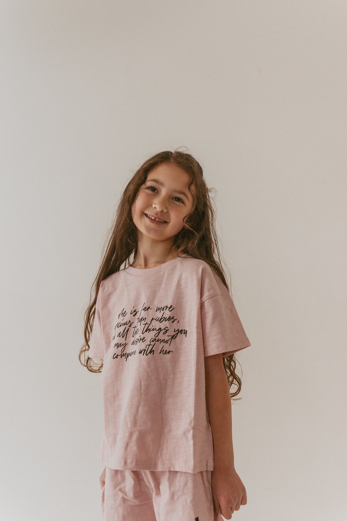 She is Far More Precious Shorts & Tee Set