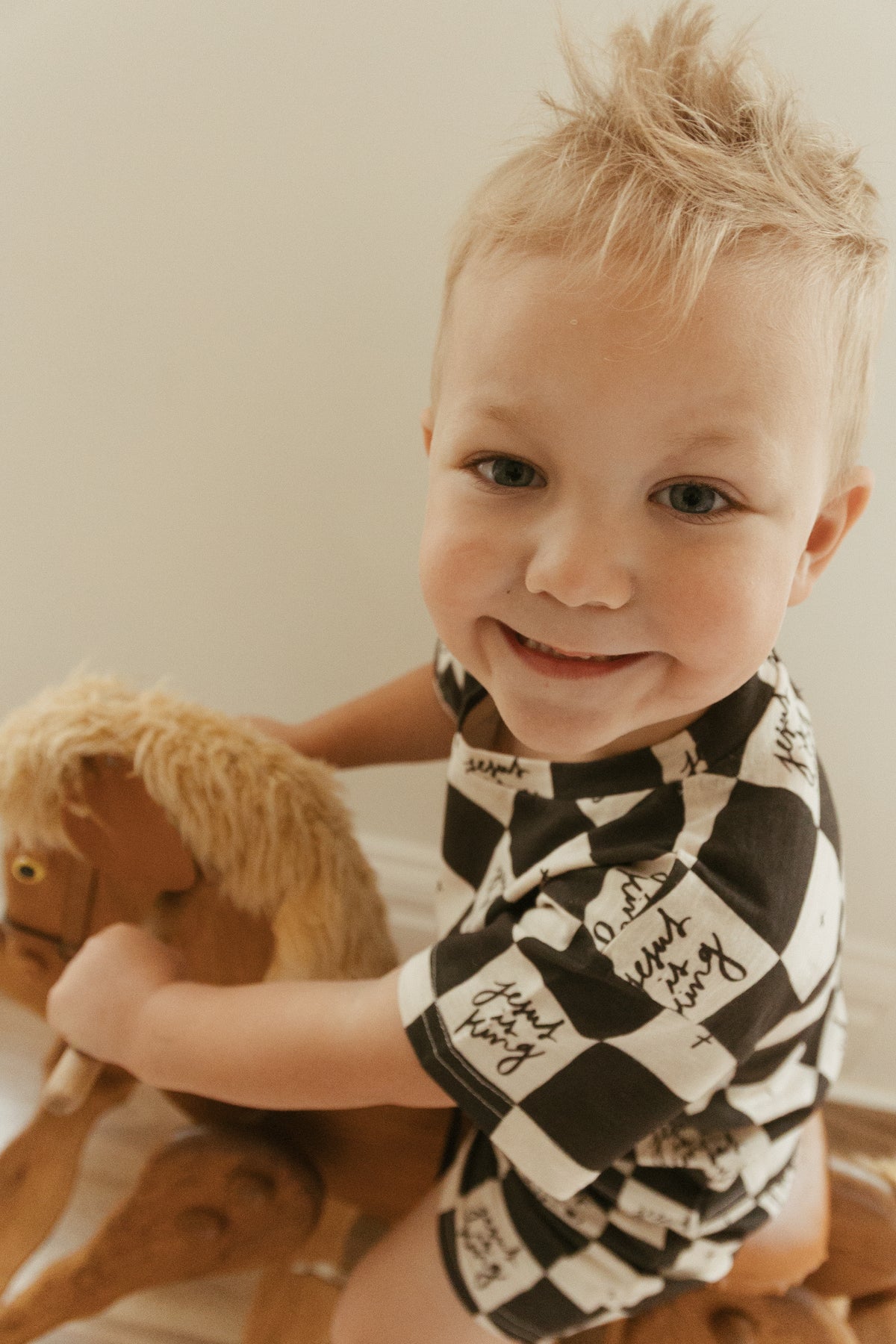 Jesus is King Checker Shorts & Tee Set