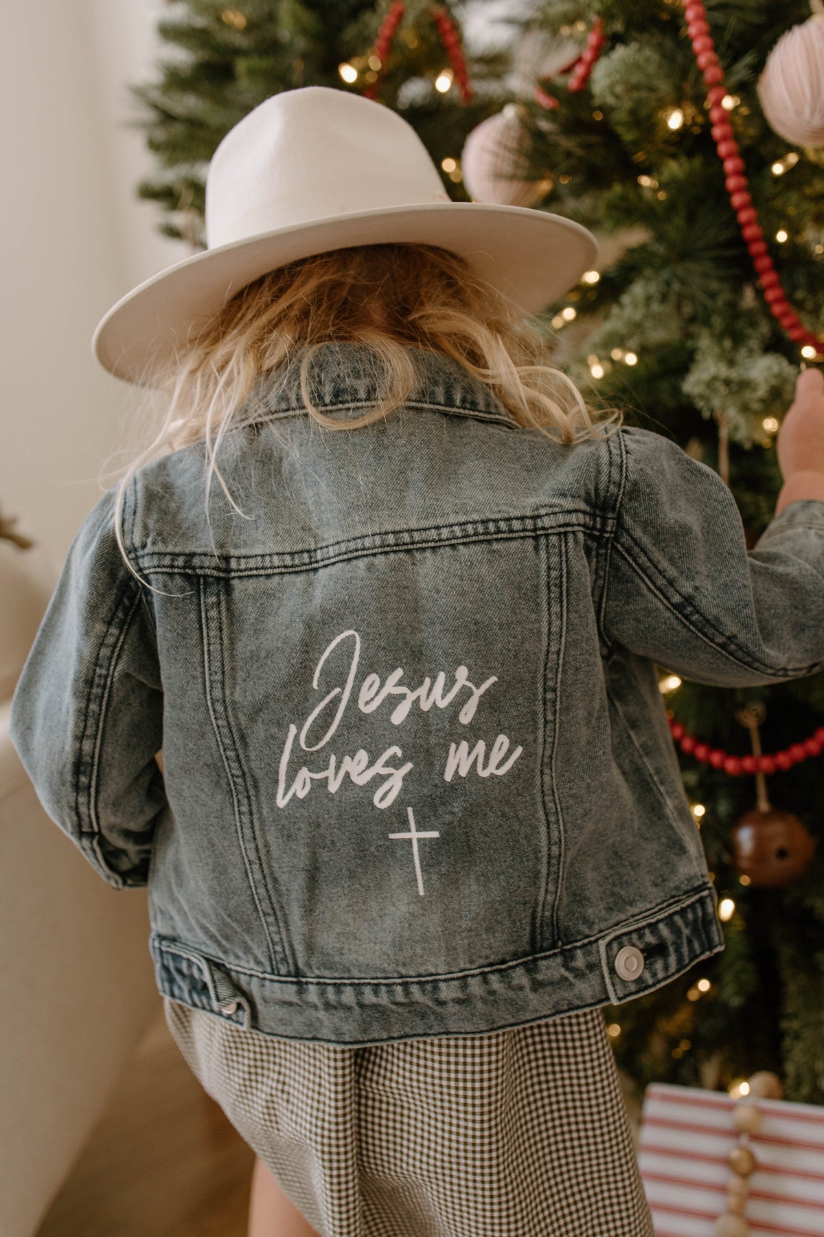 Jesus Loves Me Denim Jacket