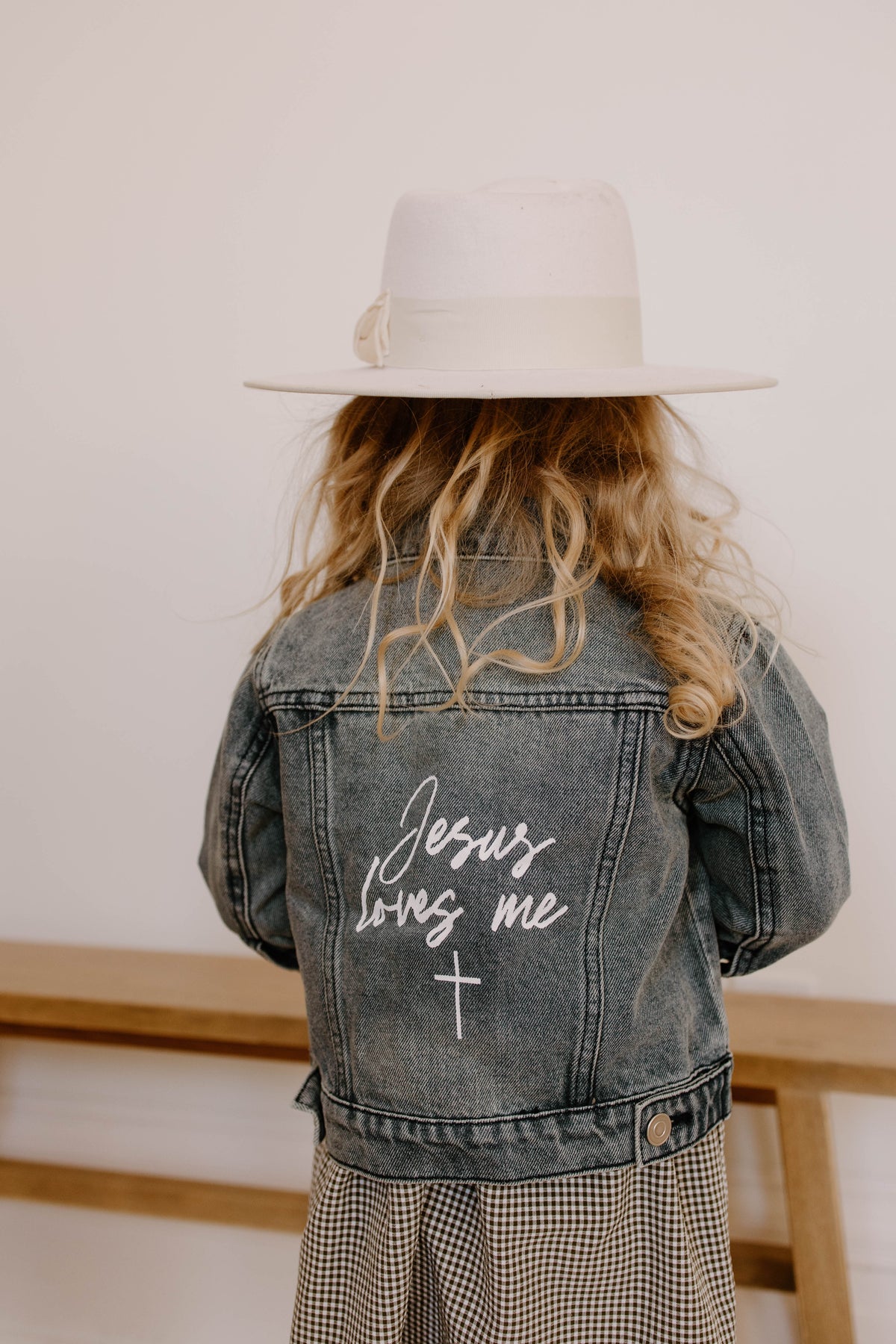 Jesus Loves Me Denim Jacket