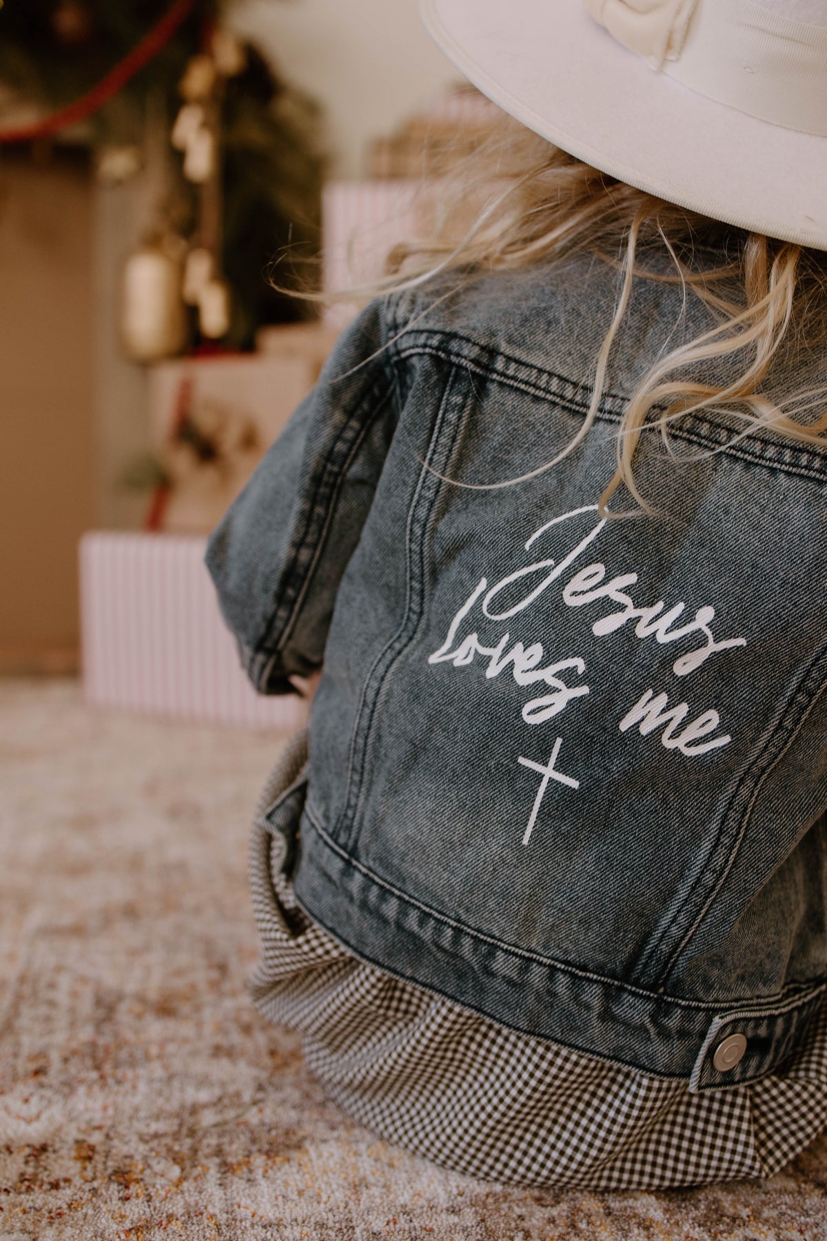 Jesus Loves Me Denim Jacket