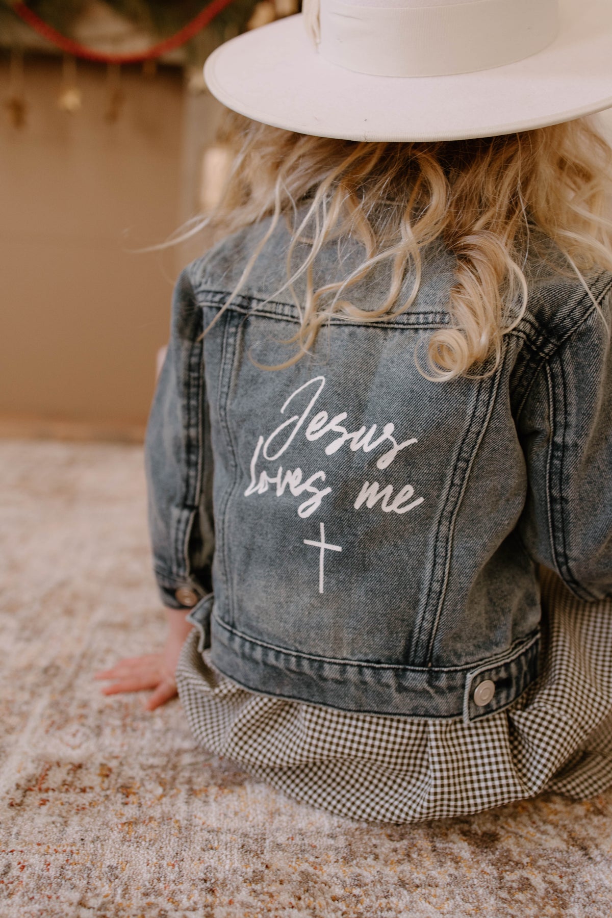 Jesus Loves Me Denim Jacket