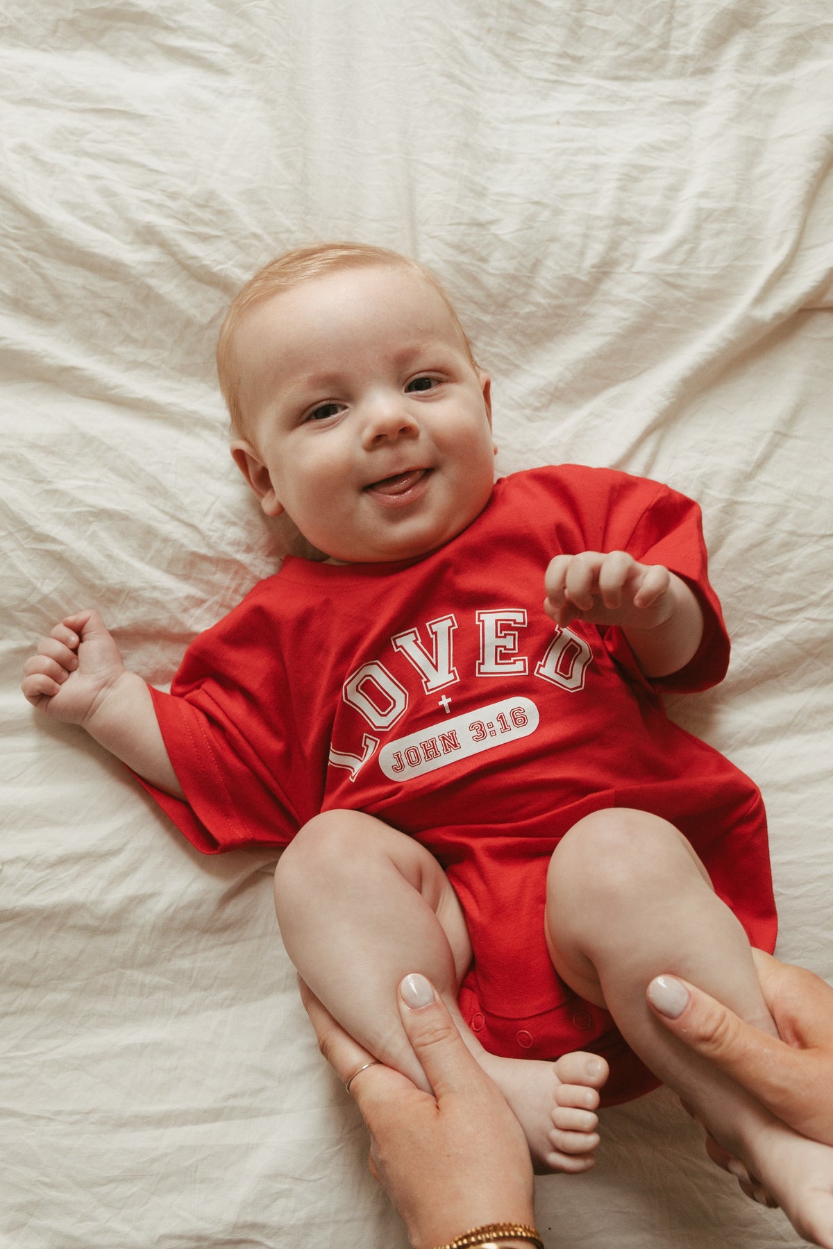 John 3:16 Loved Bubble Bodysuit