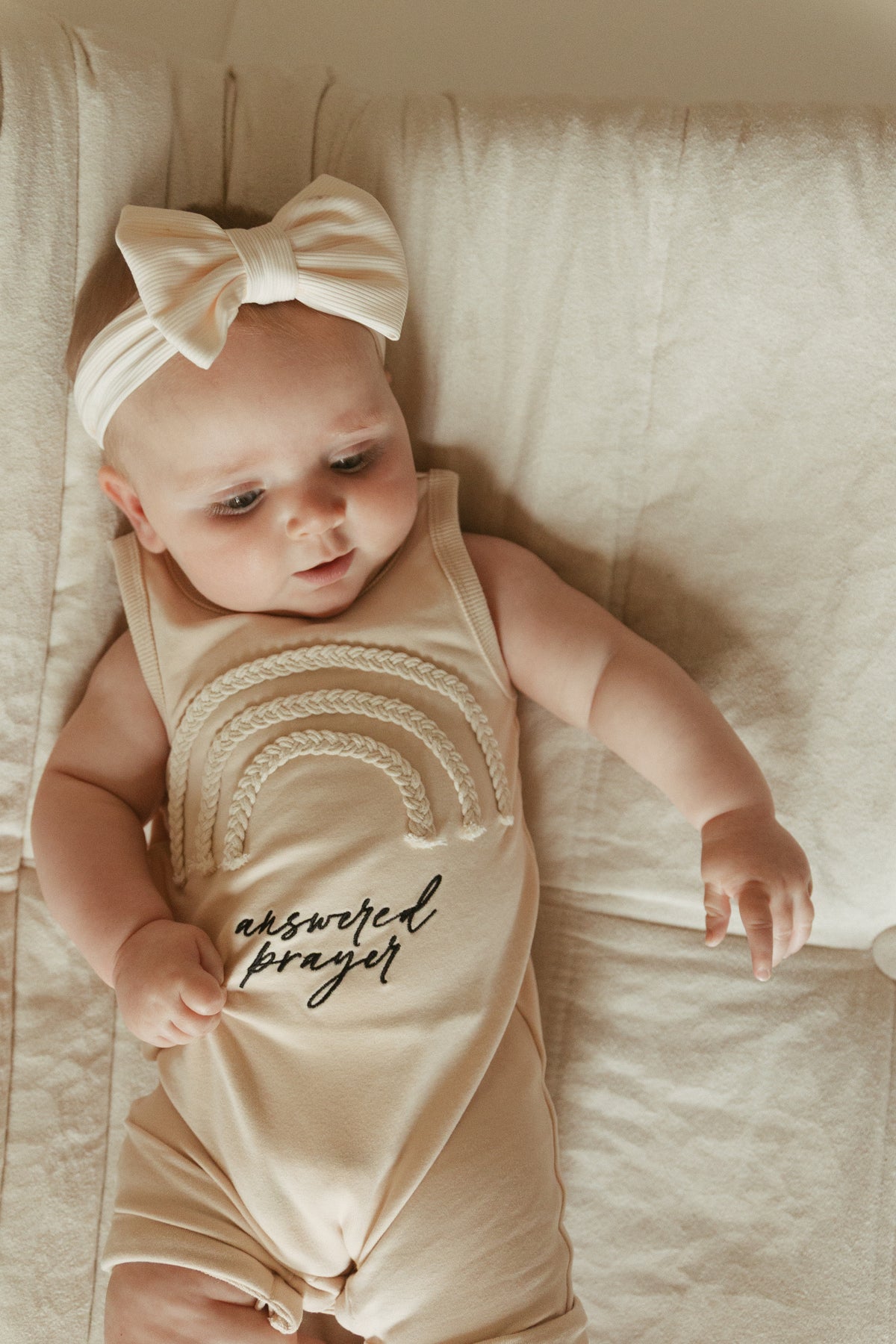 Answered Prayer Embroidered Rainbow Tank Jumpsuit