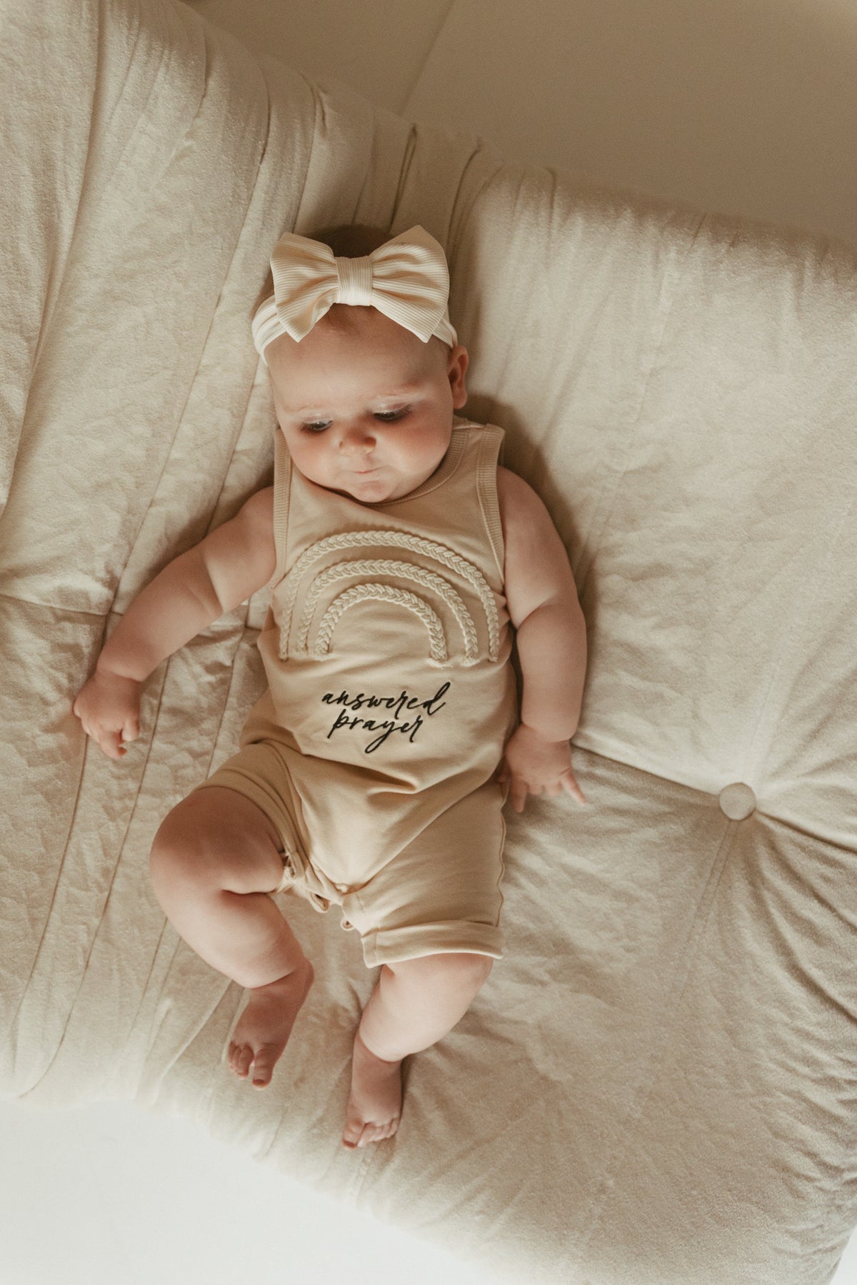 Answered Prayer Embroidered Rainbow Tank Jumpsuit