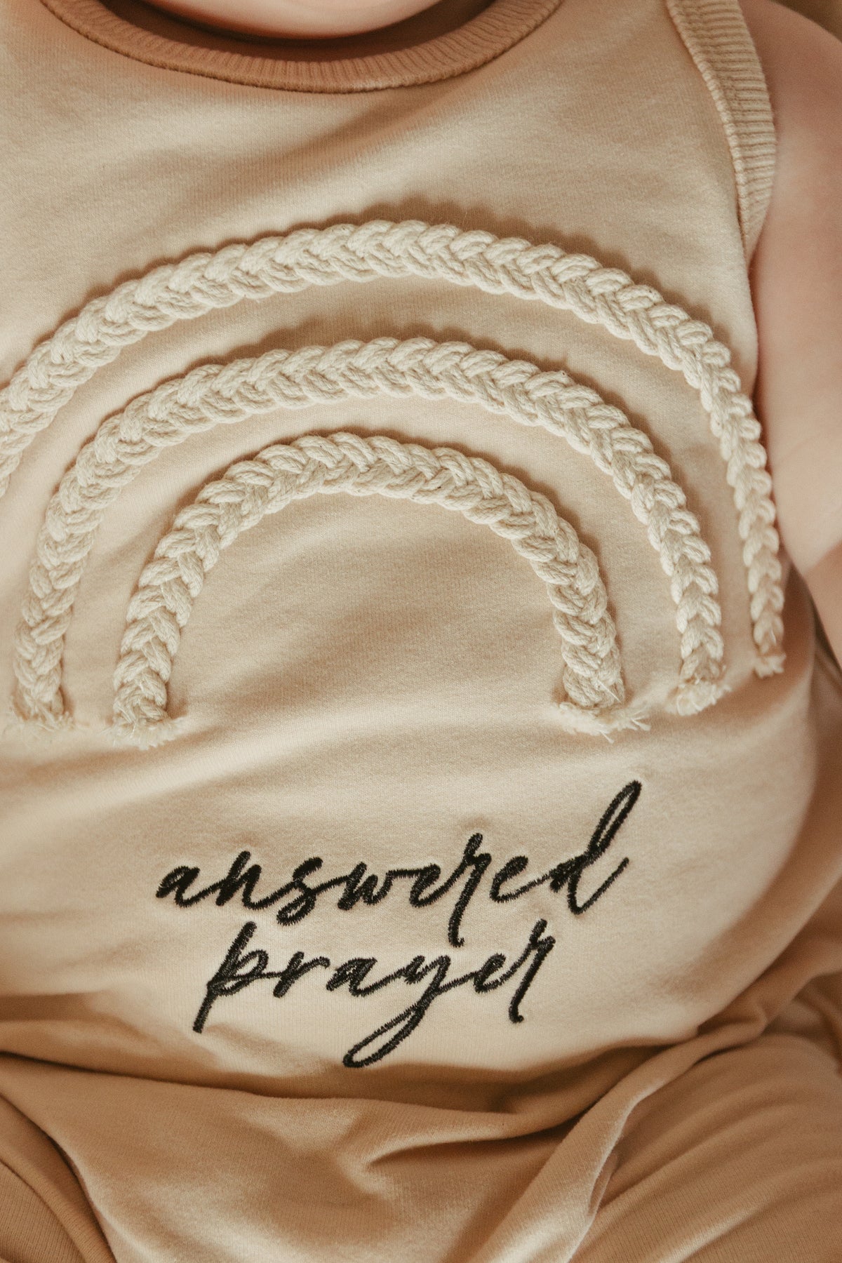 Answered Prayer Embroidered Rainbow Tank Jumpsuit