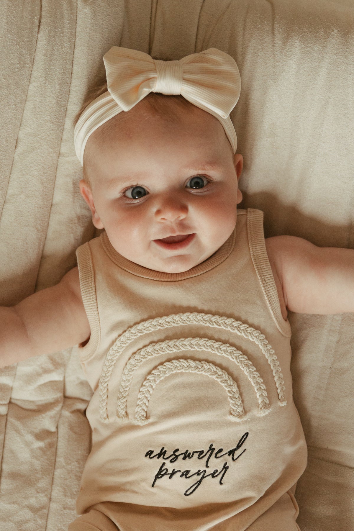 Answered Prayer Embroidered Rainbow Tank Jumpsuit