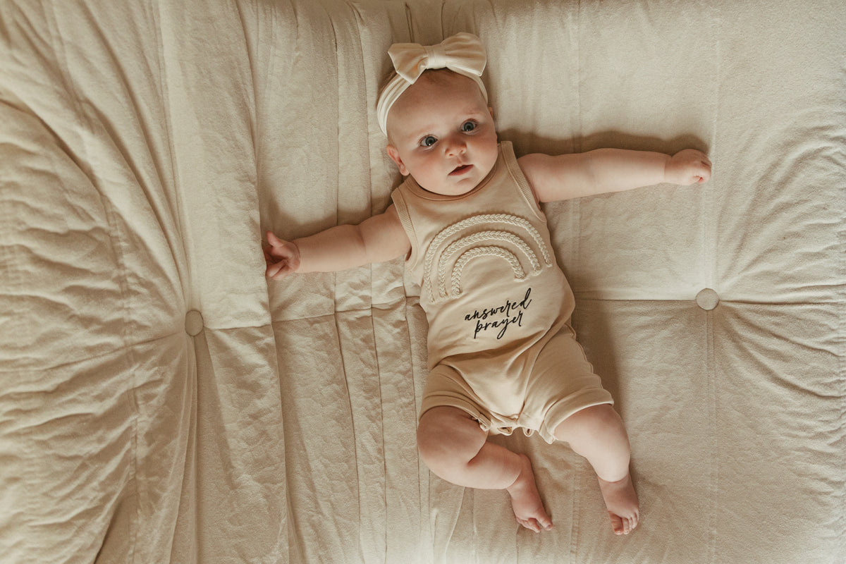 Answered Prayer Embroidered Rainbow Tank Jumpsuit