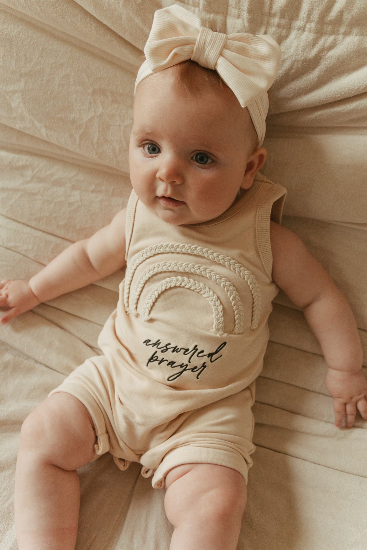 Answered Prayer Embroidered Rainbow Tank Jumpsuit