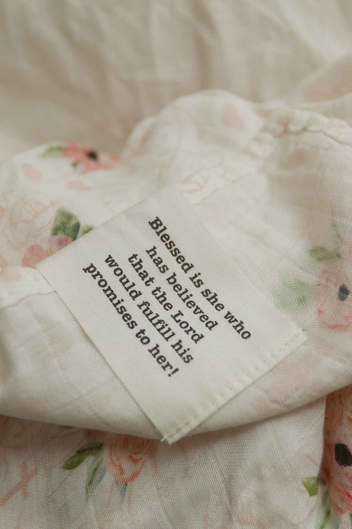 Daughter of the King Floral Swaddle Blanket