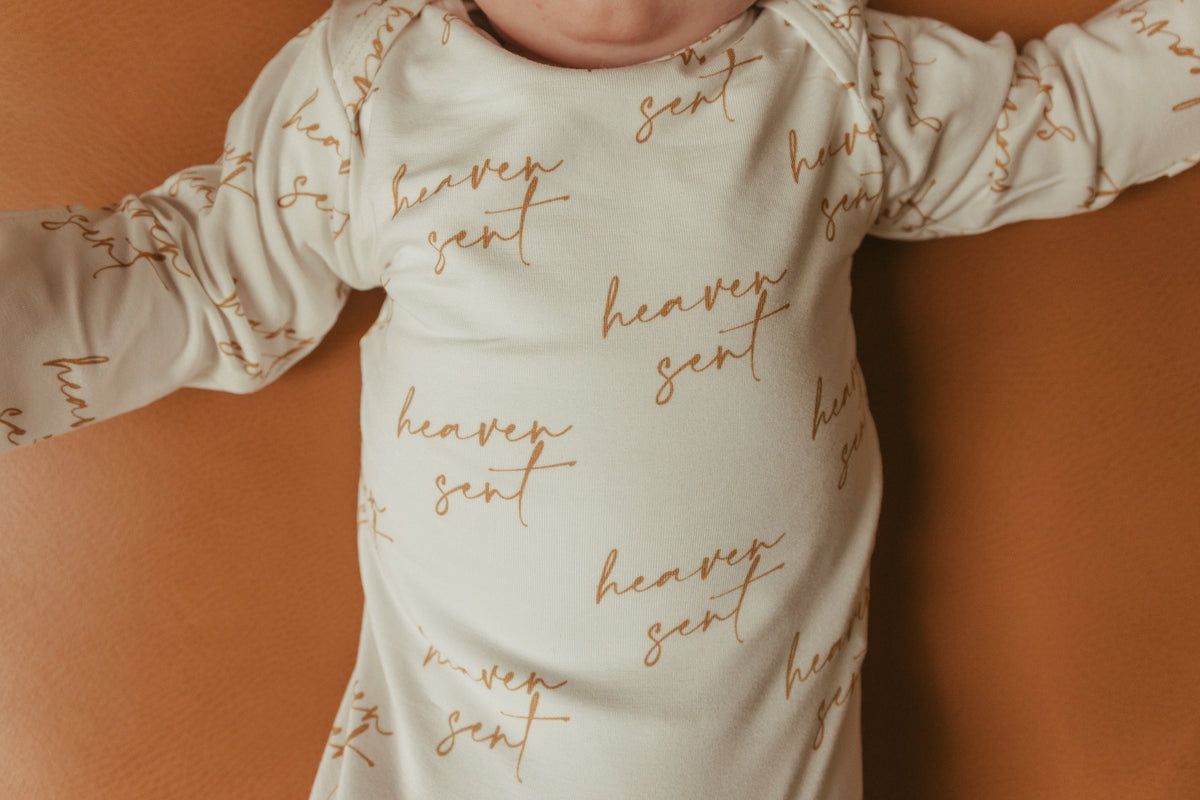 Heaven Sent Bamboo Gown & Matching Beanie