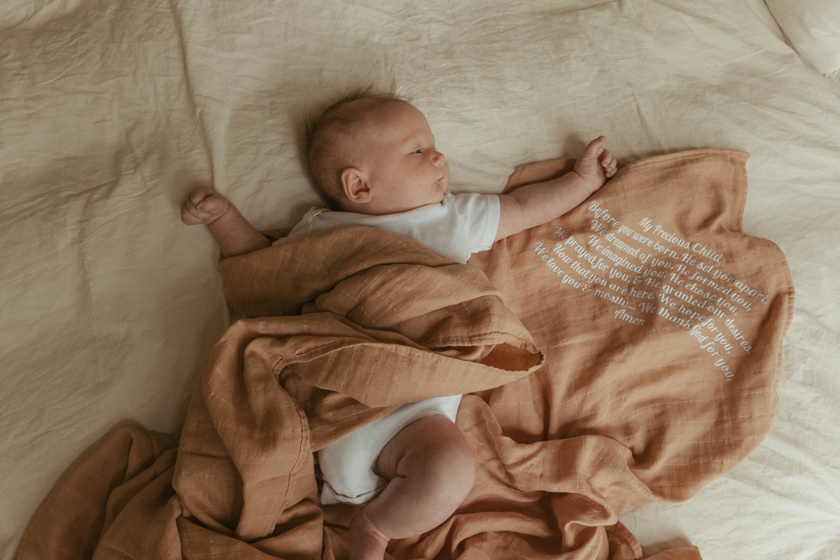 My Precious Child Embroidered Swaddle Blanket