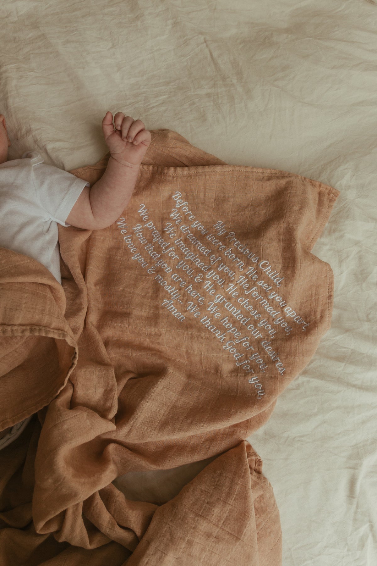 My Precious Child Embroidered Swaddle Blanket