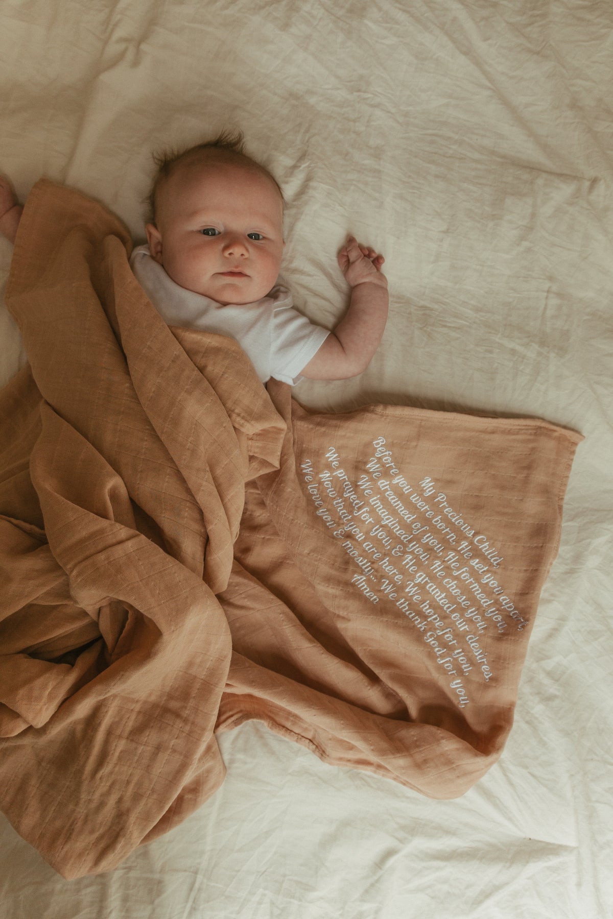 My Precious Child Embroidered Swaddle Blanket