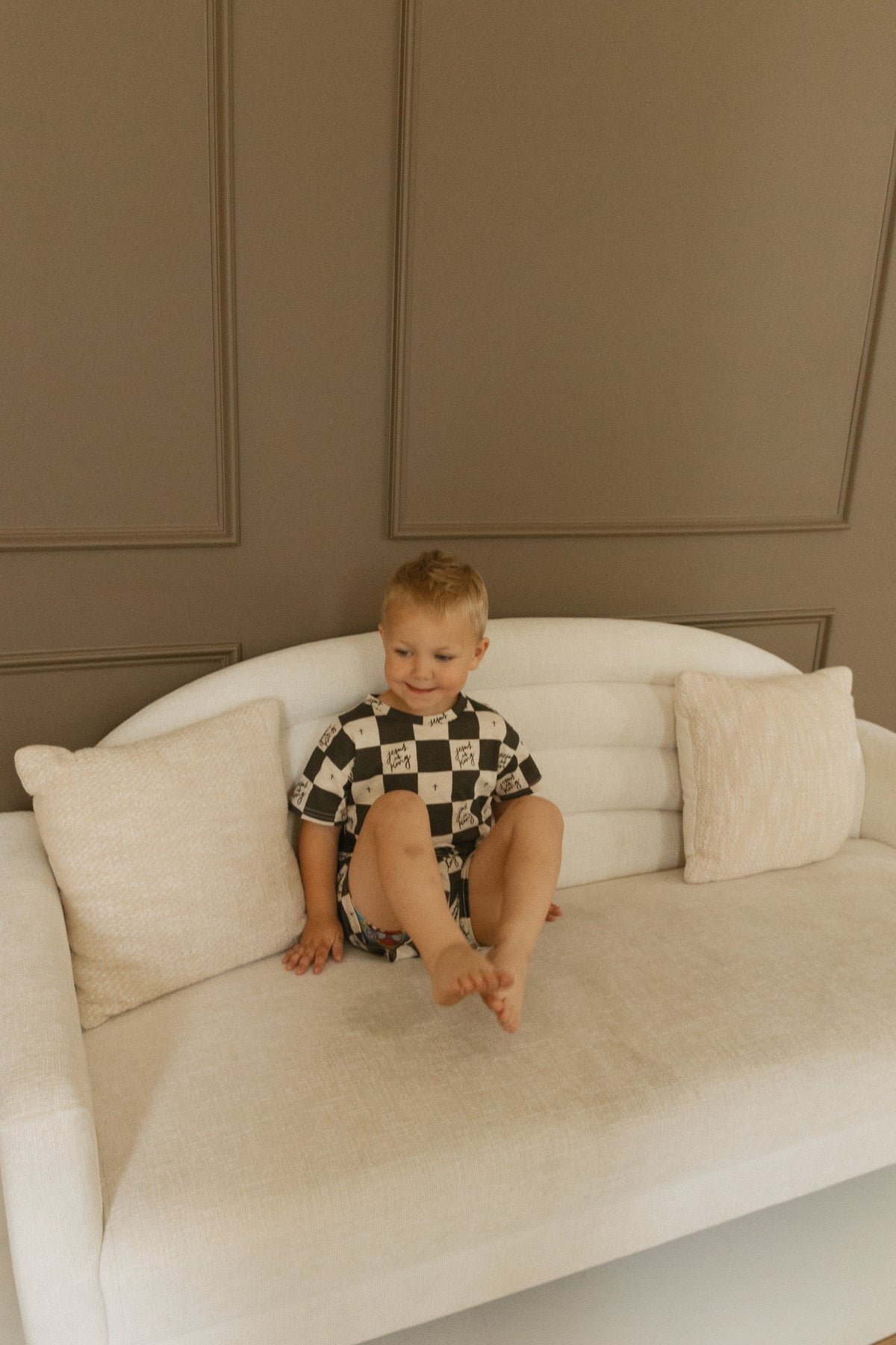 Jesus is King Checker Shorts & Tee Set