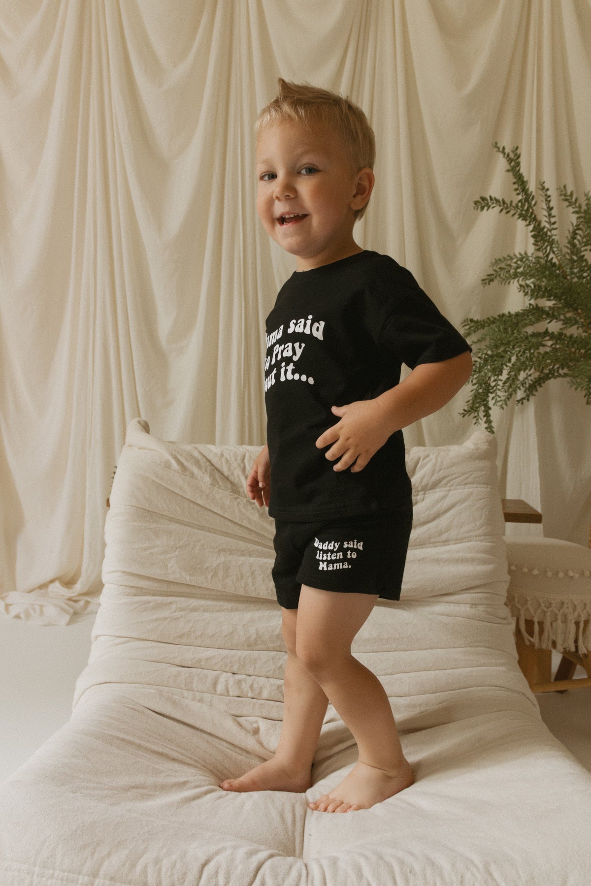 Mama Said to Pray About it Shorts & Tee Set