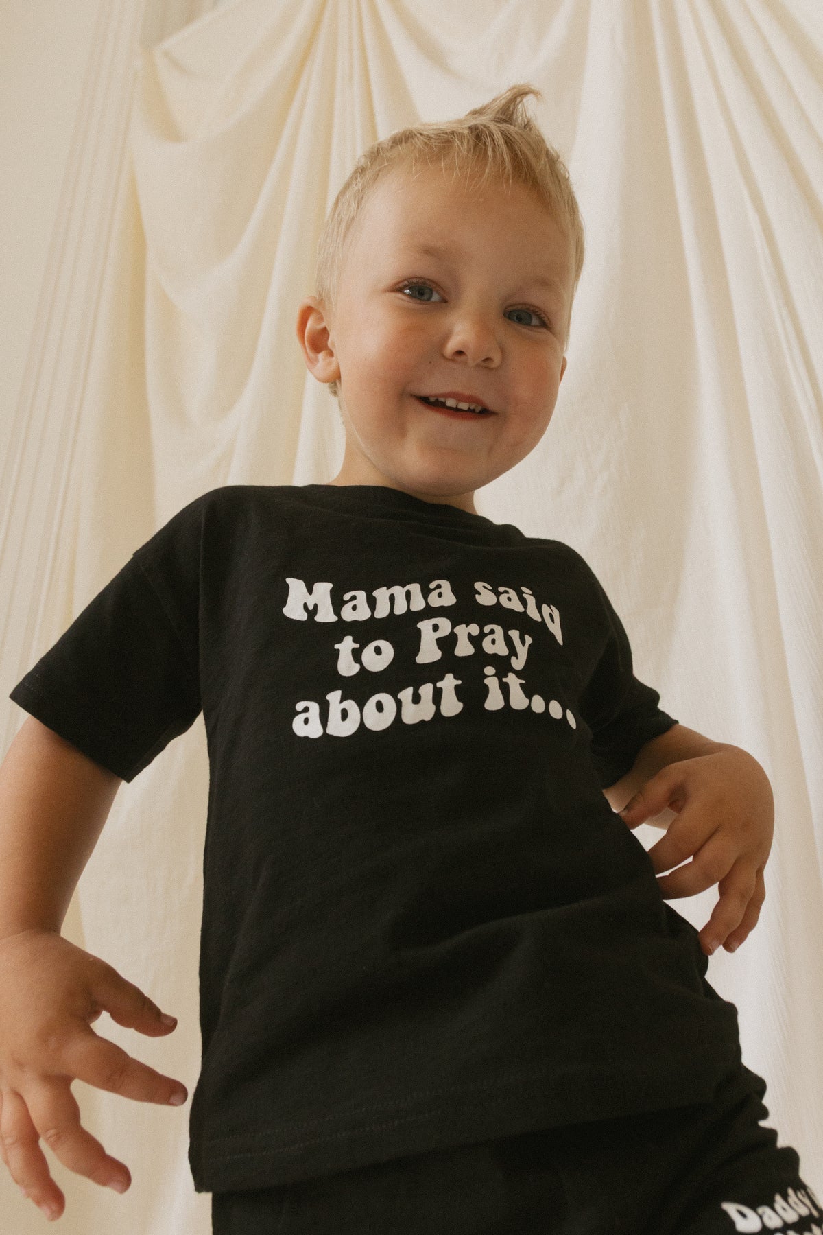 Mama Said to Pray About it Shorts & Tee Set