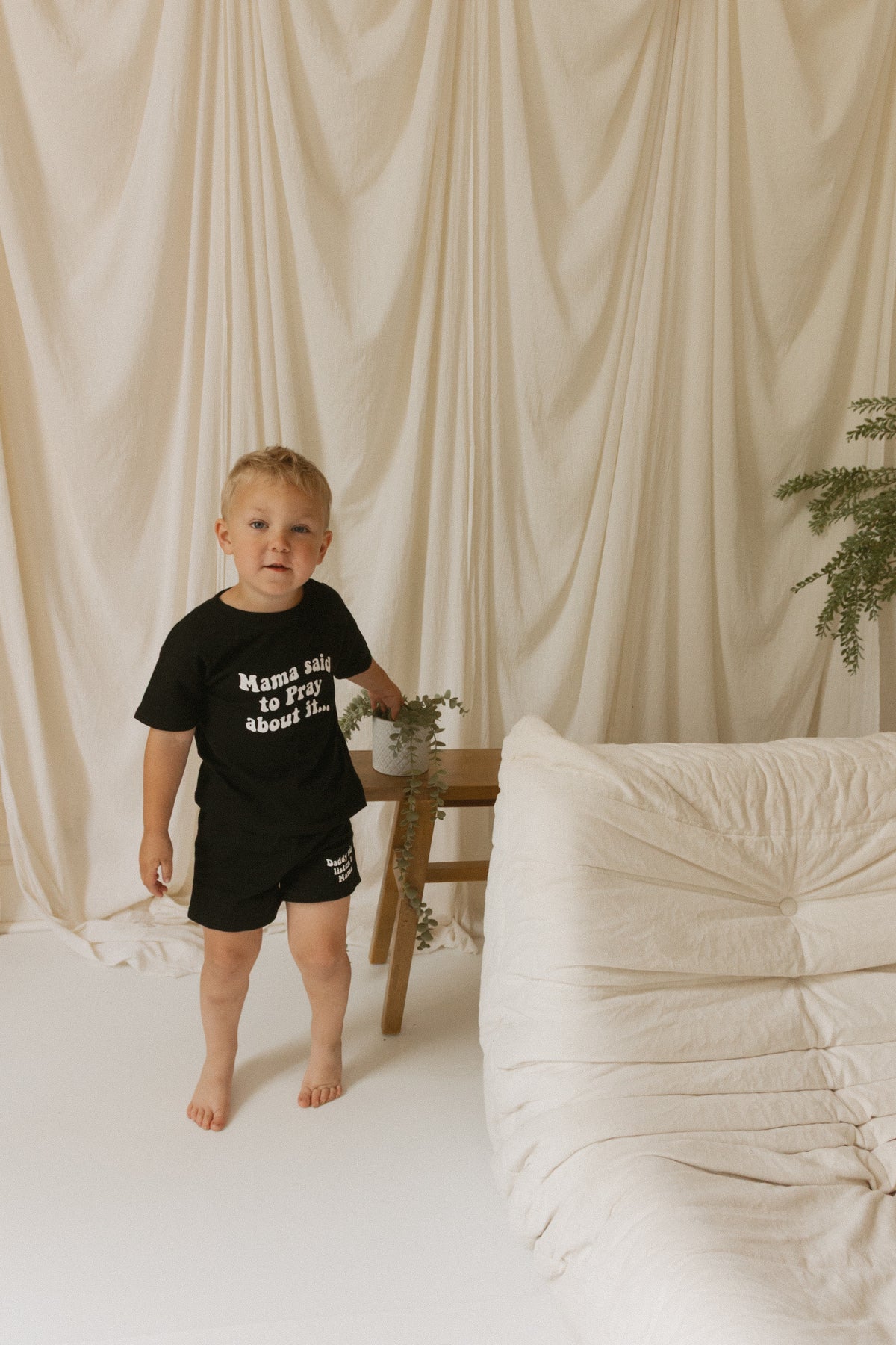 Mama Said to Pray About it Shorts & Tee Set