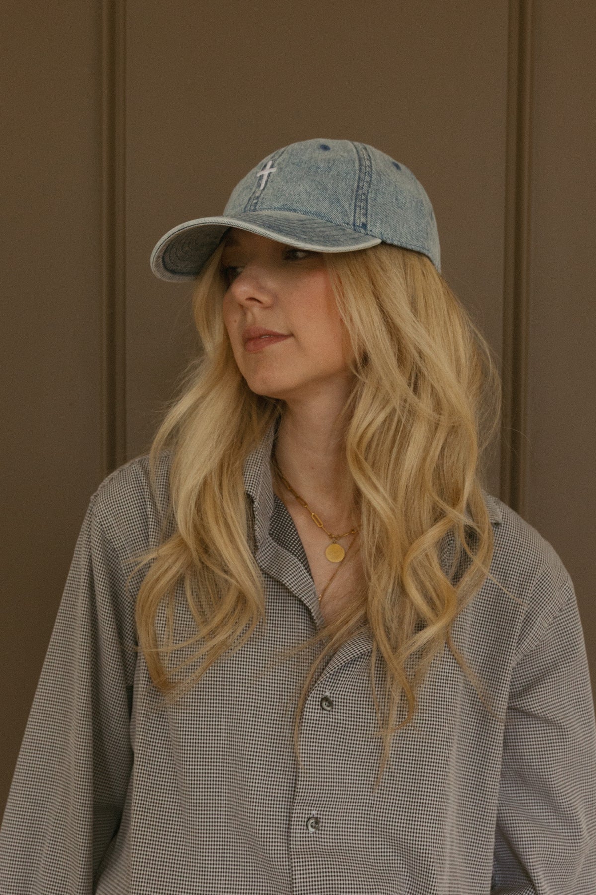 Cross Denim Hat