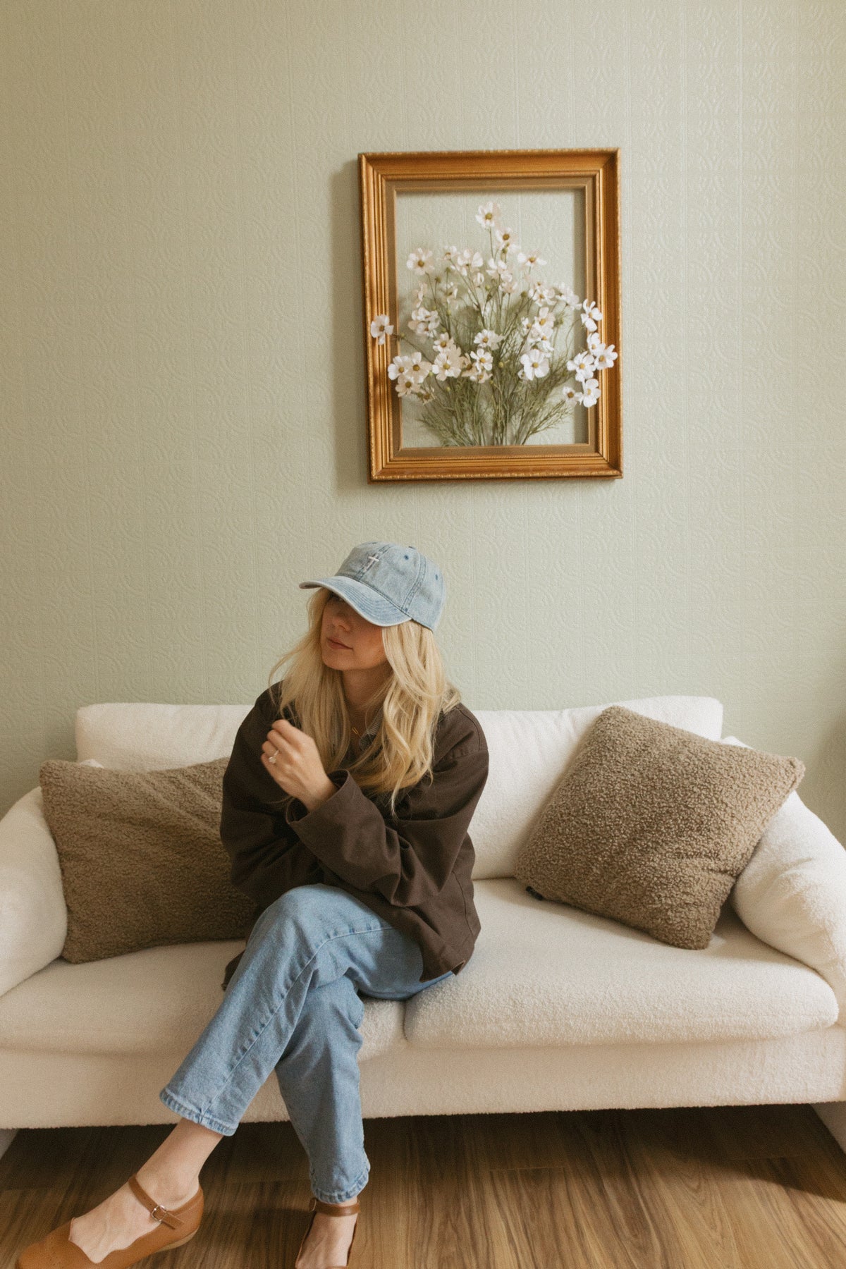 Cross Denim Hat