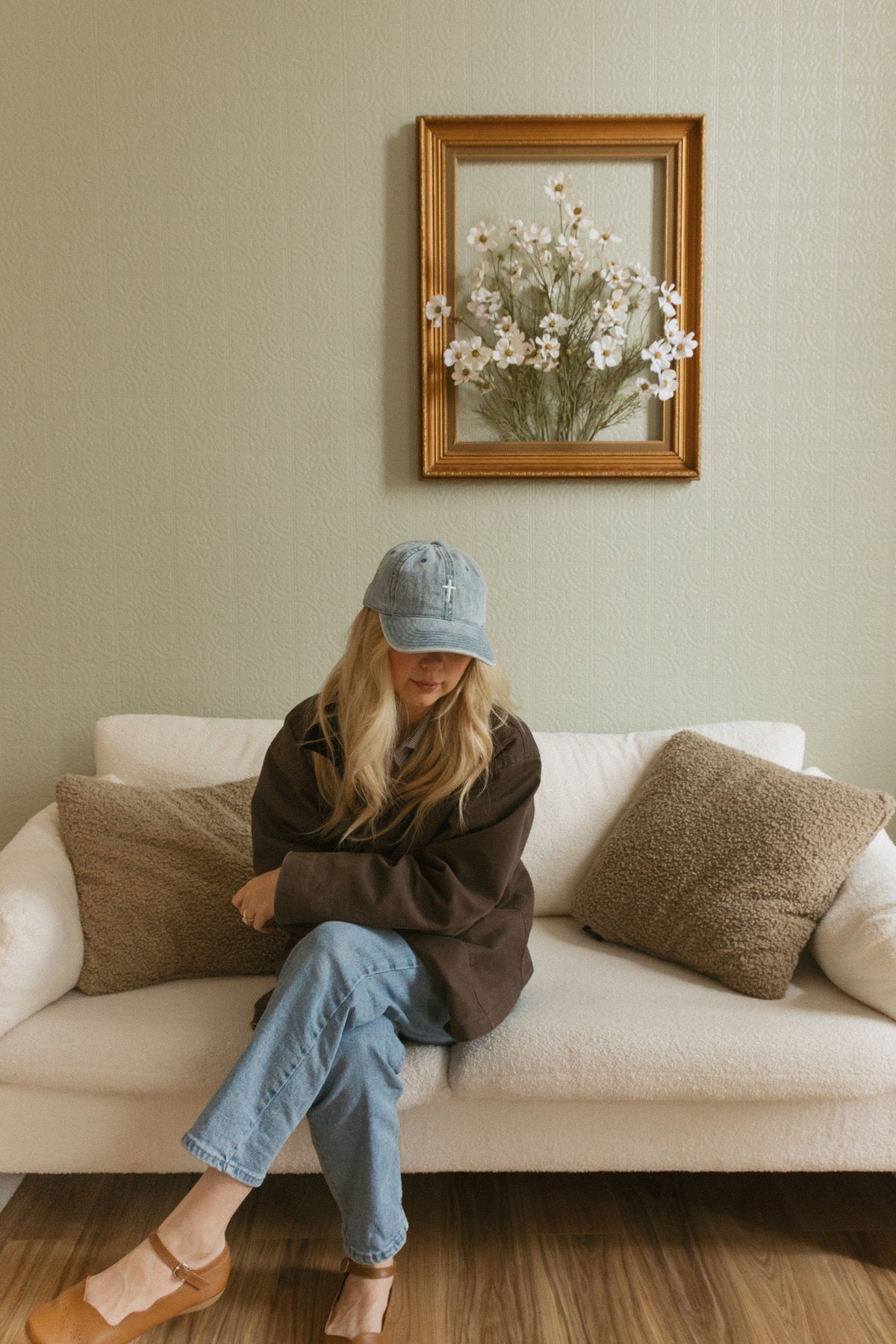 Cross Denim Hat