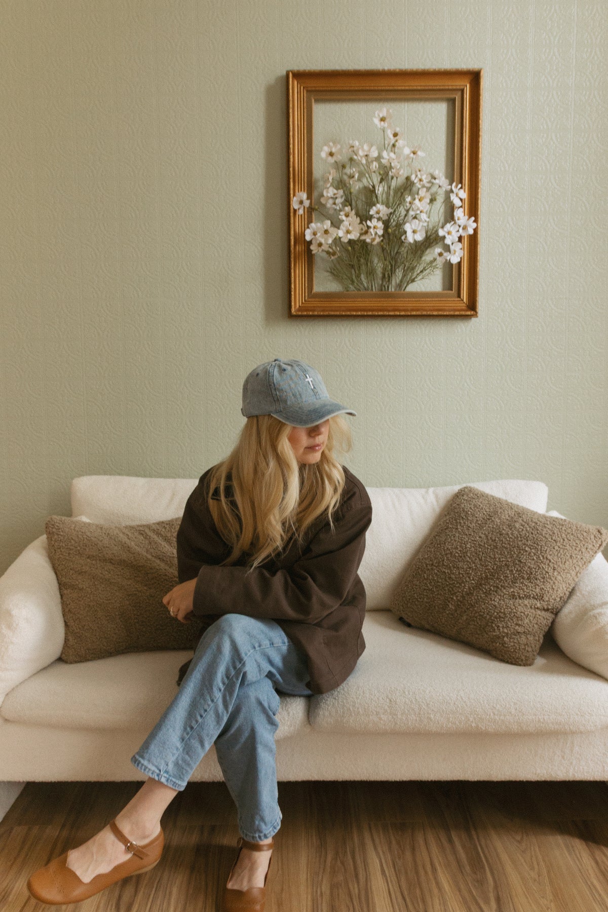 Cross Denim Hat