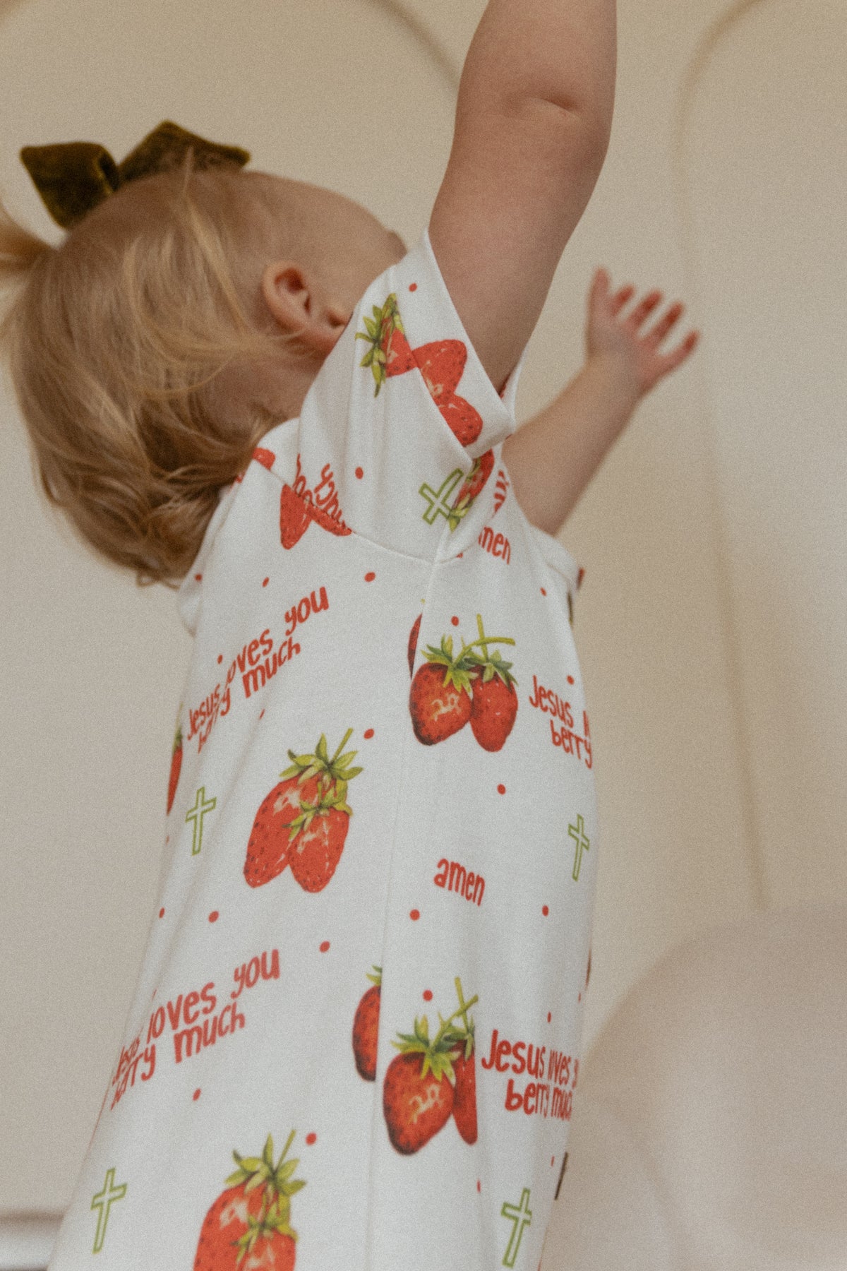 Jesus Loves You Berry Much Strawberry Jumpsuit