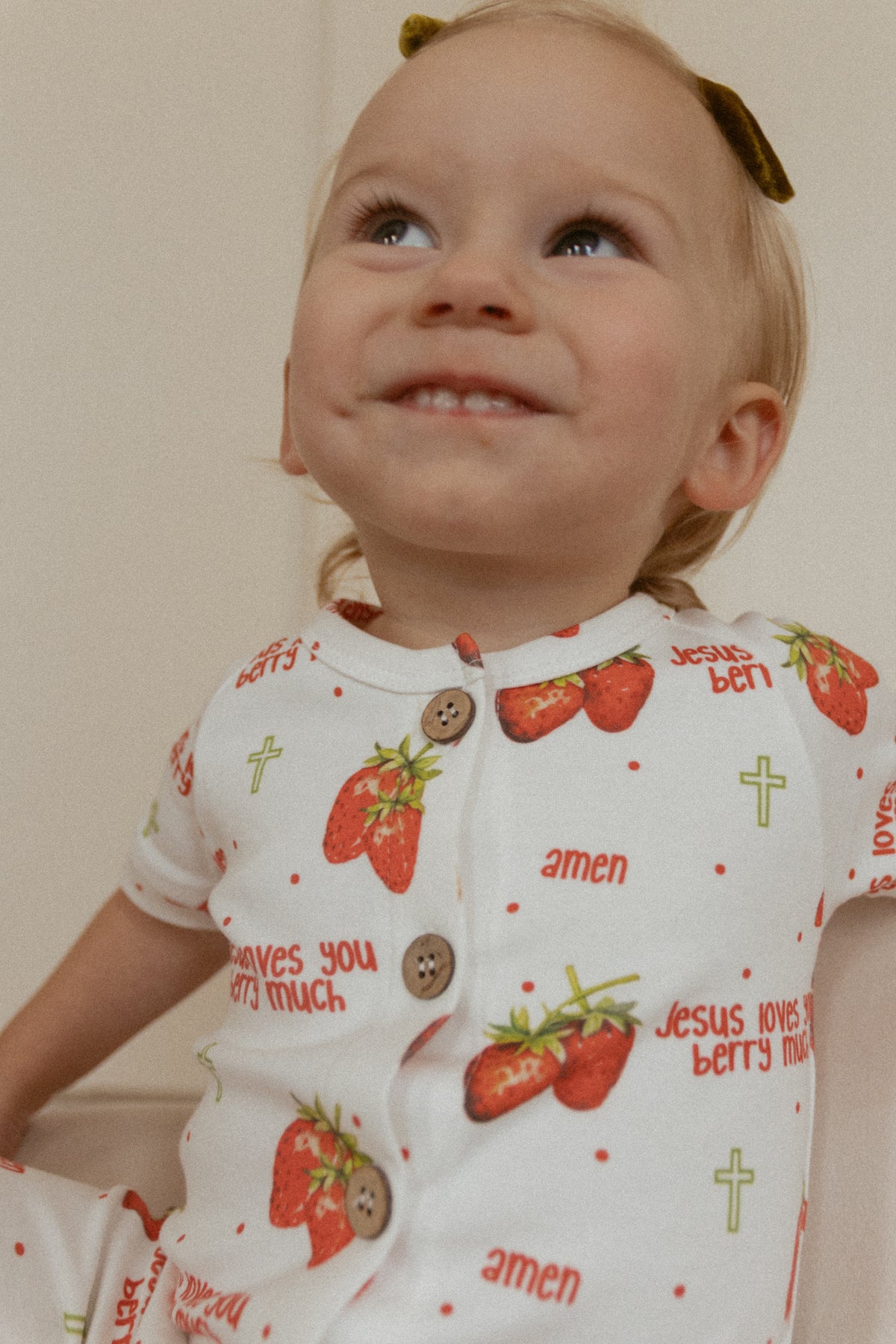 Jesus Loves You Berry Much Strawberry Jumpsuit